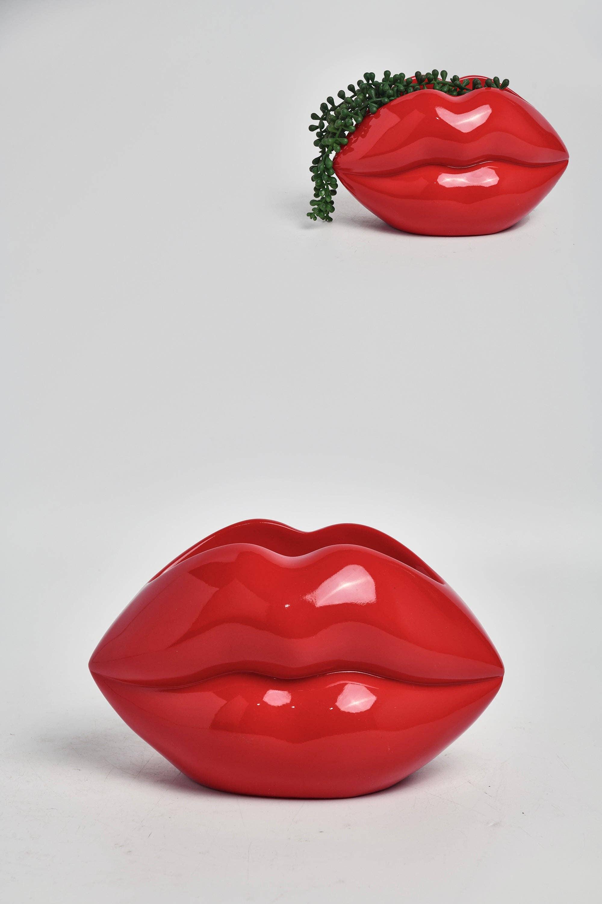 Bentley & Bo - Red Lip Planter - Image 4