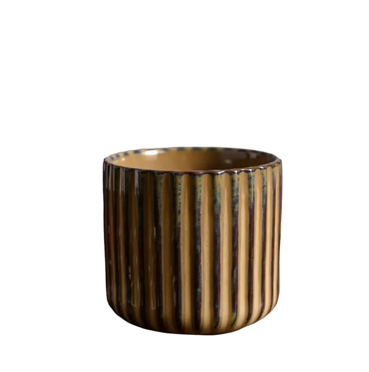 Japanese Style Ceramic Tea Cup‚Äö Brown - Image 2