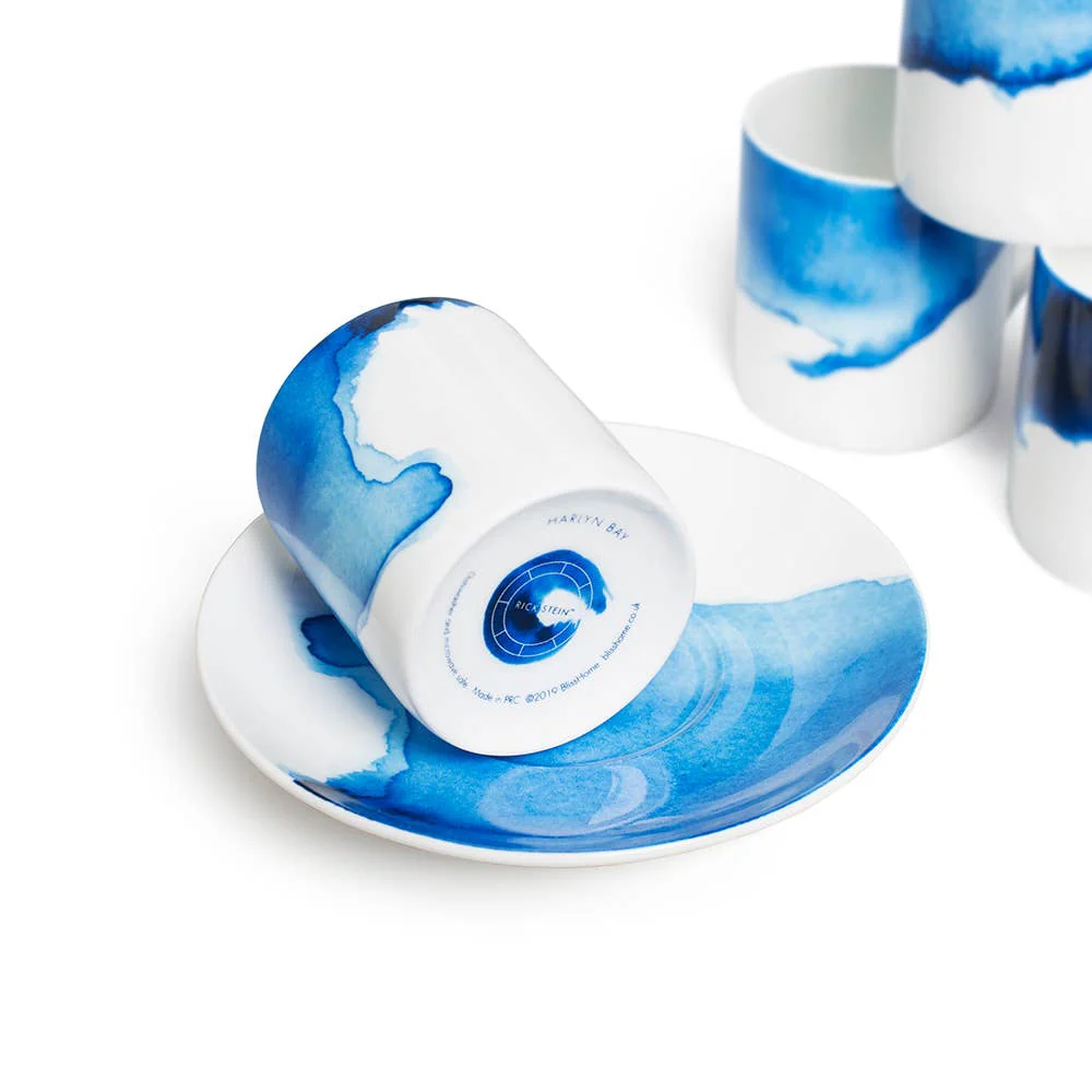 Rick Stein Espresso Cup and Saucer - Set of 4 (Bone China) - Image 4