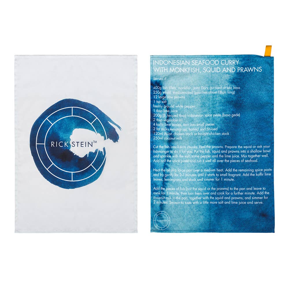 Rick Stein Tea Towel Recipe/Logo - Set of 2