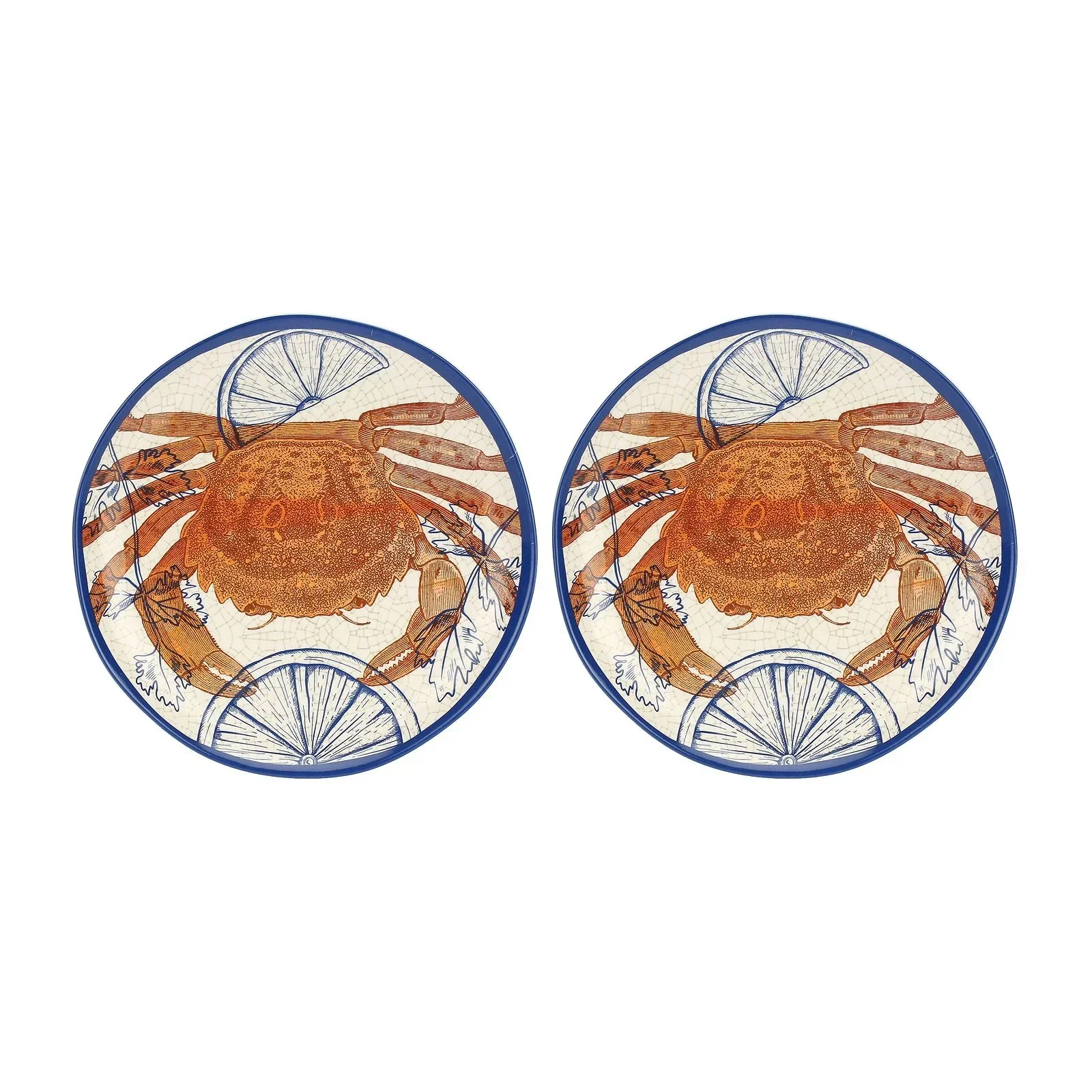 Rose & Tulipani Ocean Life Set 2 Dessert Plates - Coastal (22cm) - Image 4