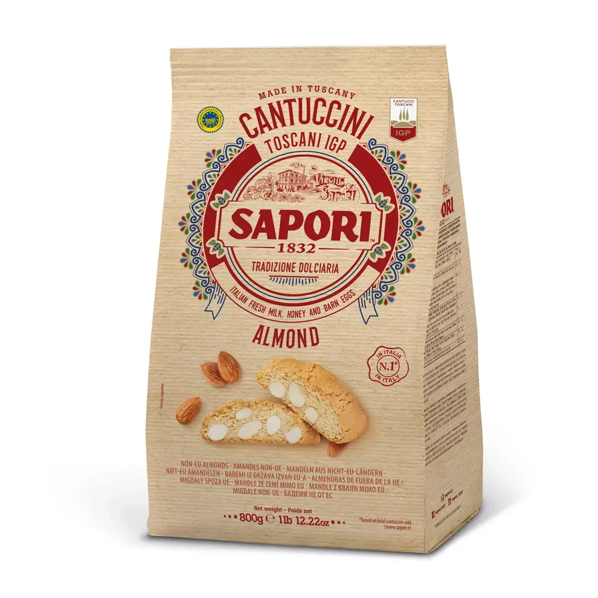 Sapori Cantuccini Almond Biscuit (800g) - Image 2