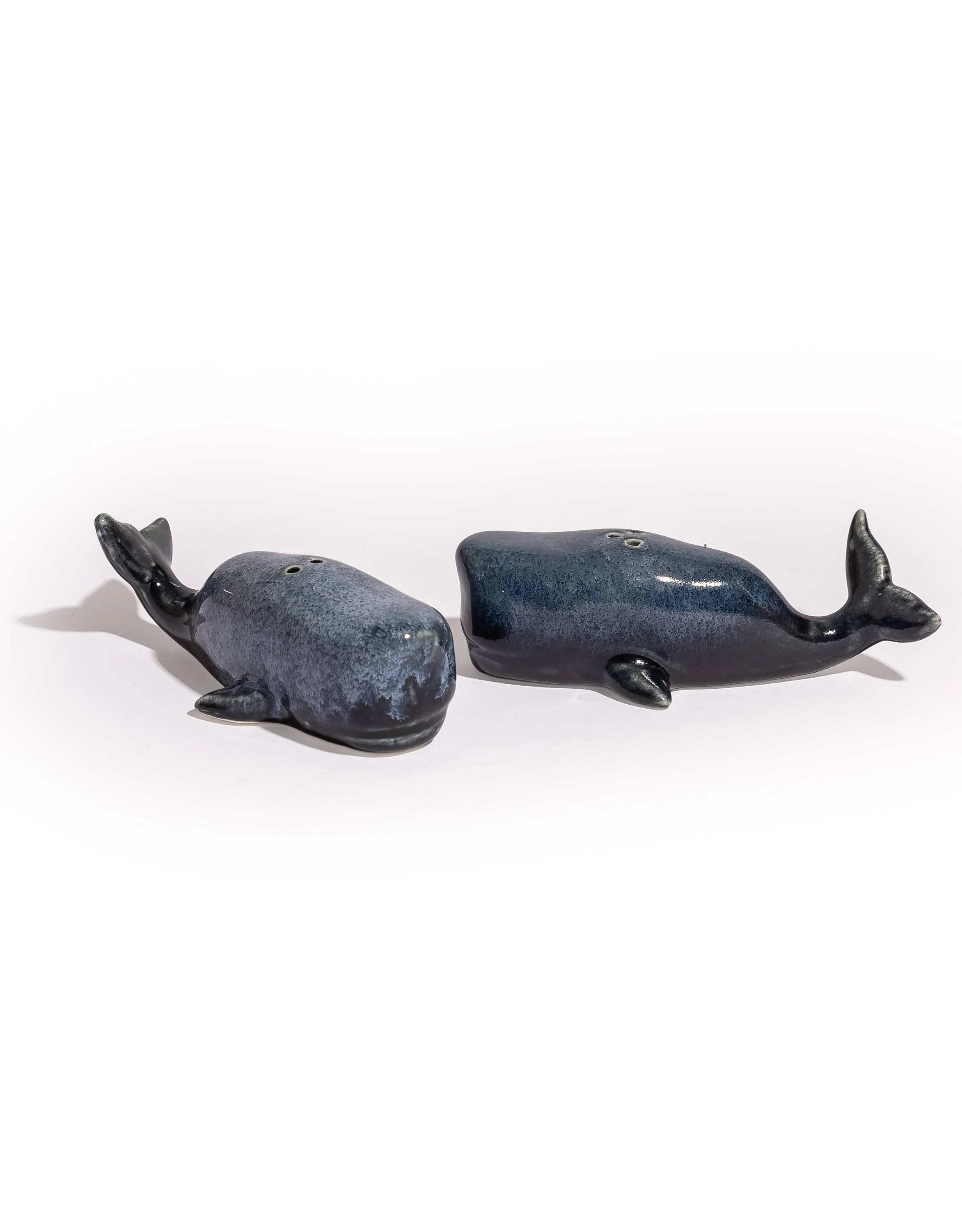 McGowan Set Of Ceramic Blue Whale Salt & Pepper Shakers