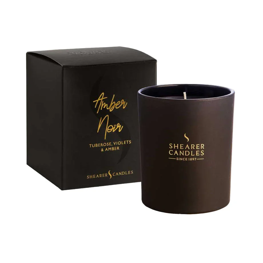 Shearer Candles Amber Noir Jar Candle in Gift Box