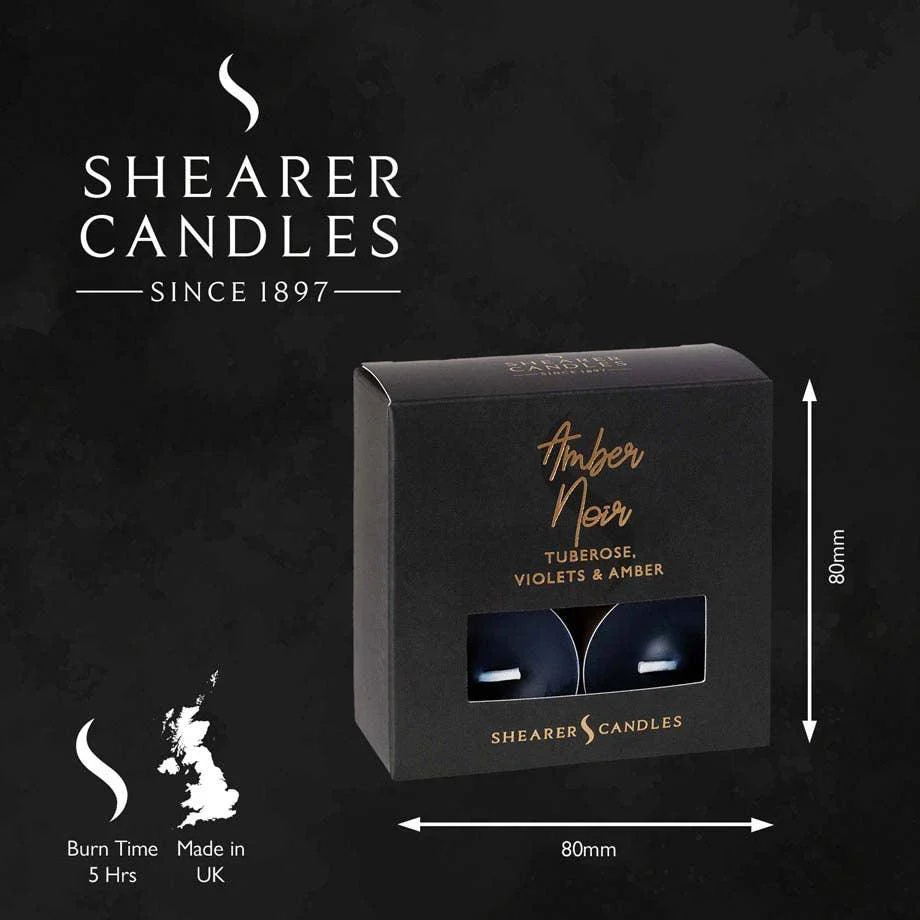 Shearer Candles Amber Noir Tealights - Image 2