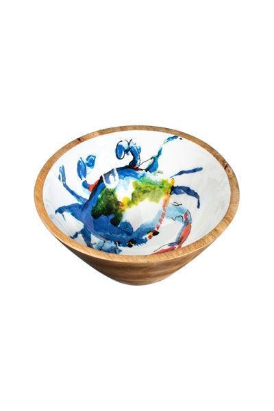 Shoeless Joe Blue Crab Mango Wood Bowl (25cm) - Image 2