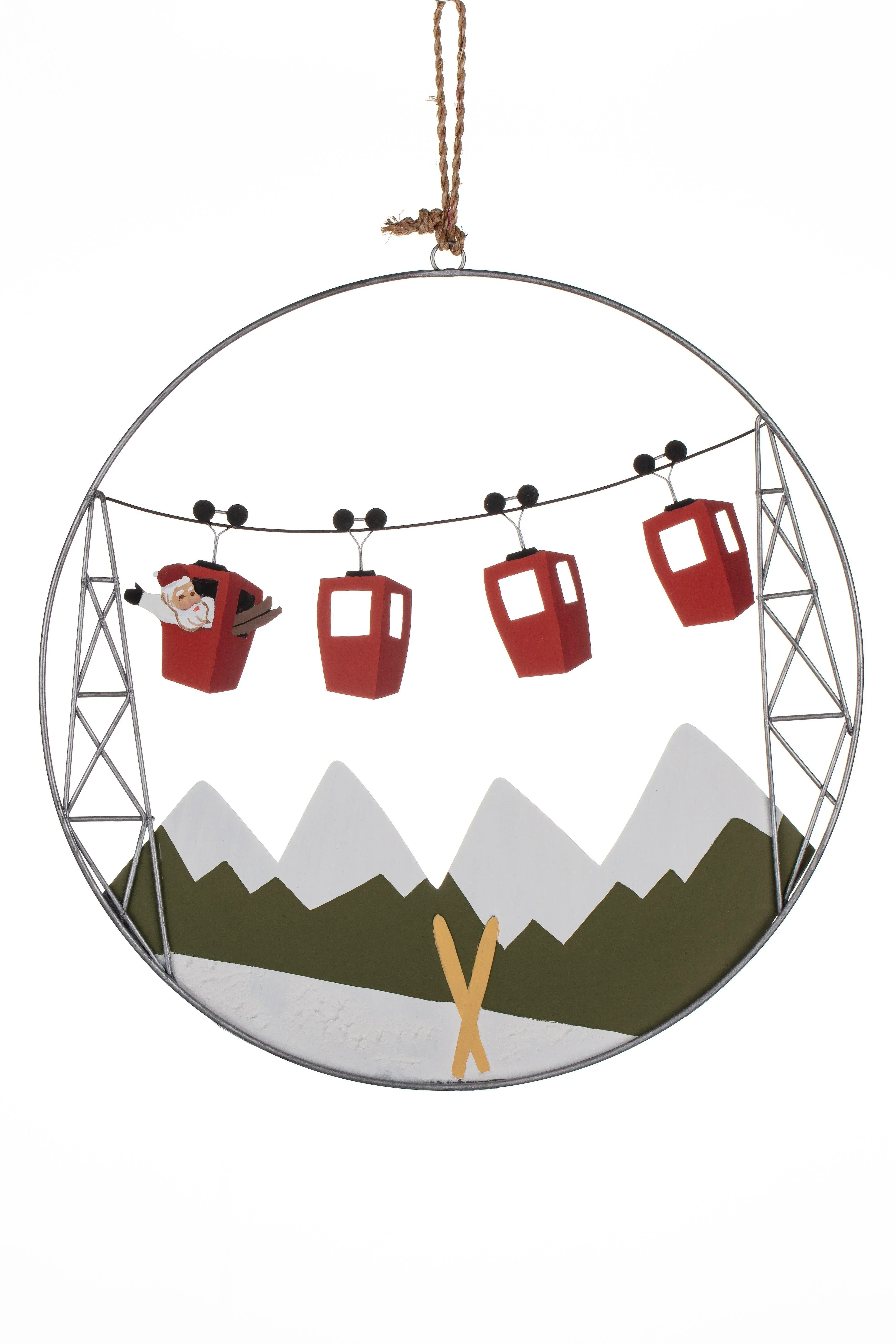 Shoeless Joe Christmas Tree Decorations - Alpine Car Wreath
