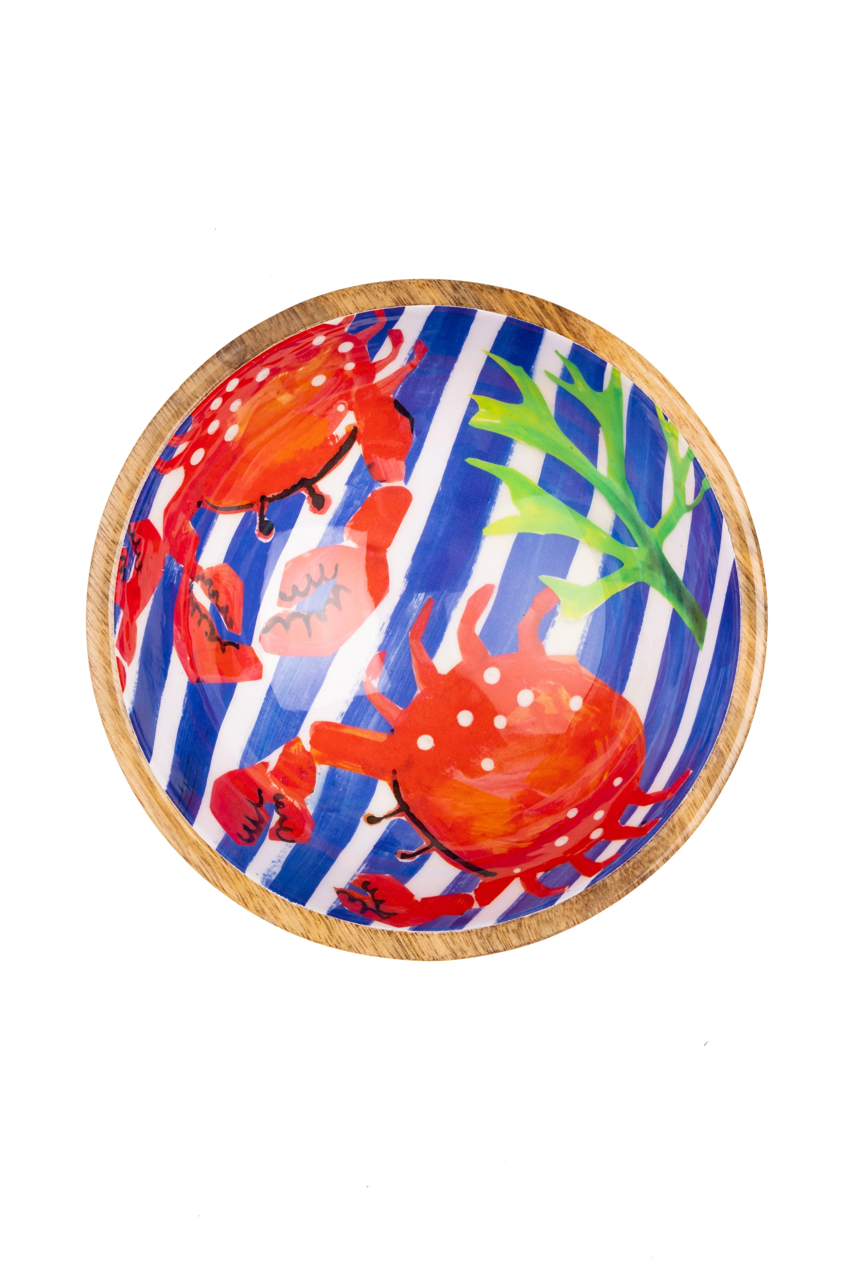 Shoeless Joe Crabs On Blue Dip Bowl (10cm)