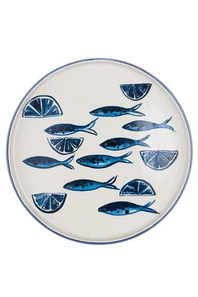 Shoeless Joe Fish & Lemons Plate (19.5cm)