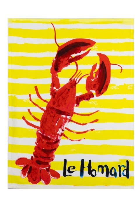 Shoeless Joe - Le Homard Tea Towel