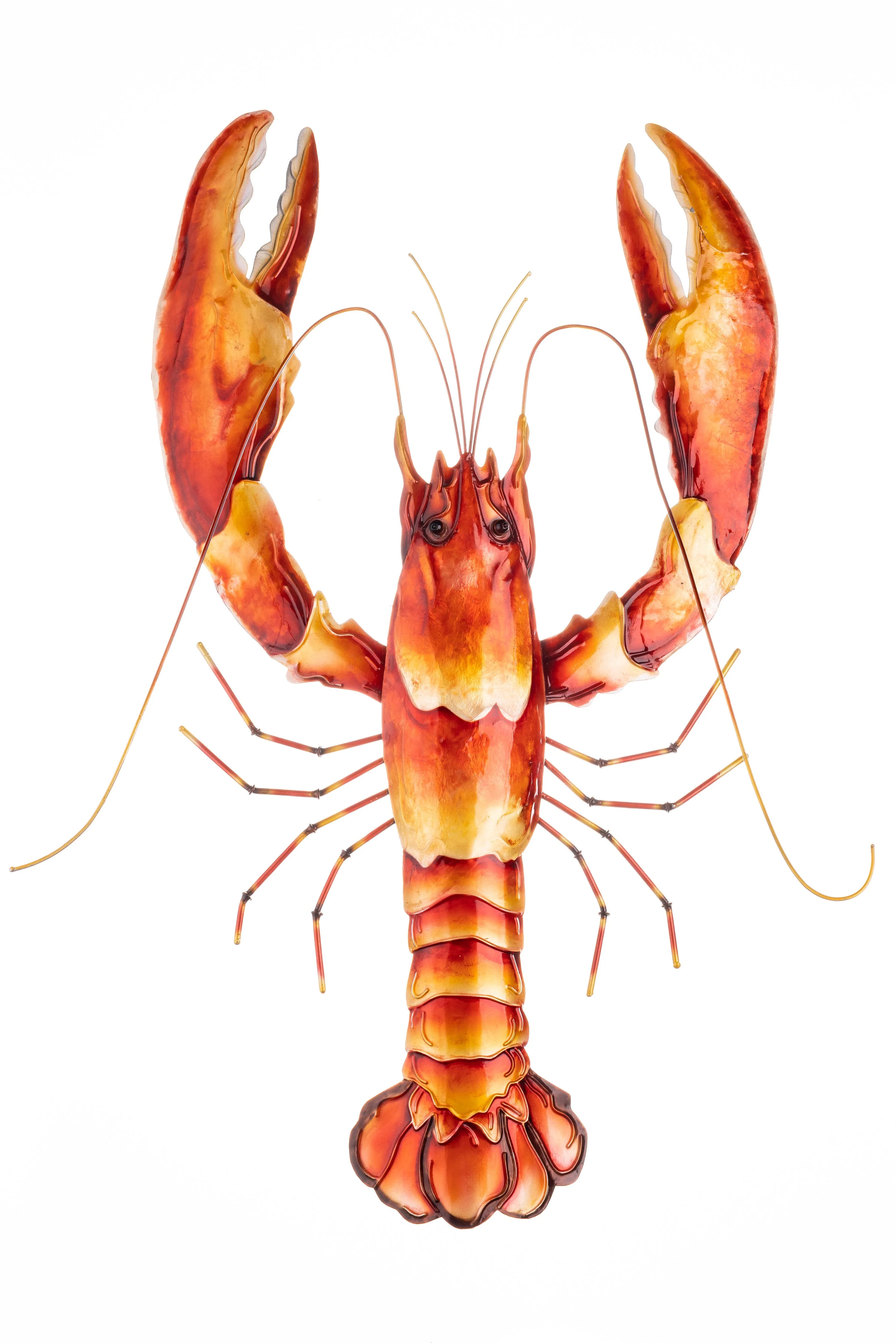 Shoeless Joe  Orange Lobster Wall Art - Small - Image 3