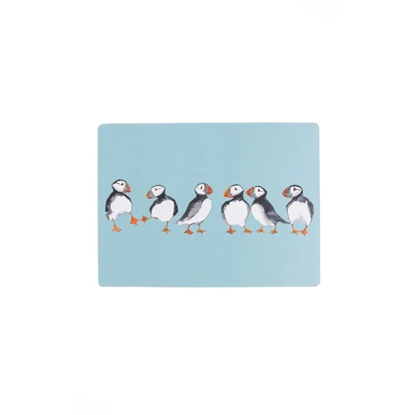 Shoeless Joe Puffin Parade Placemats (Set of 4)