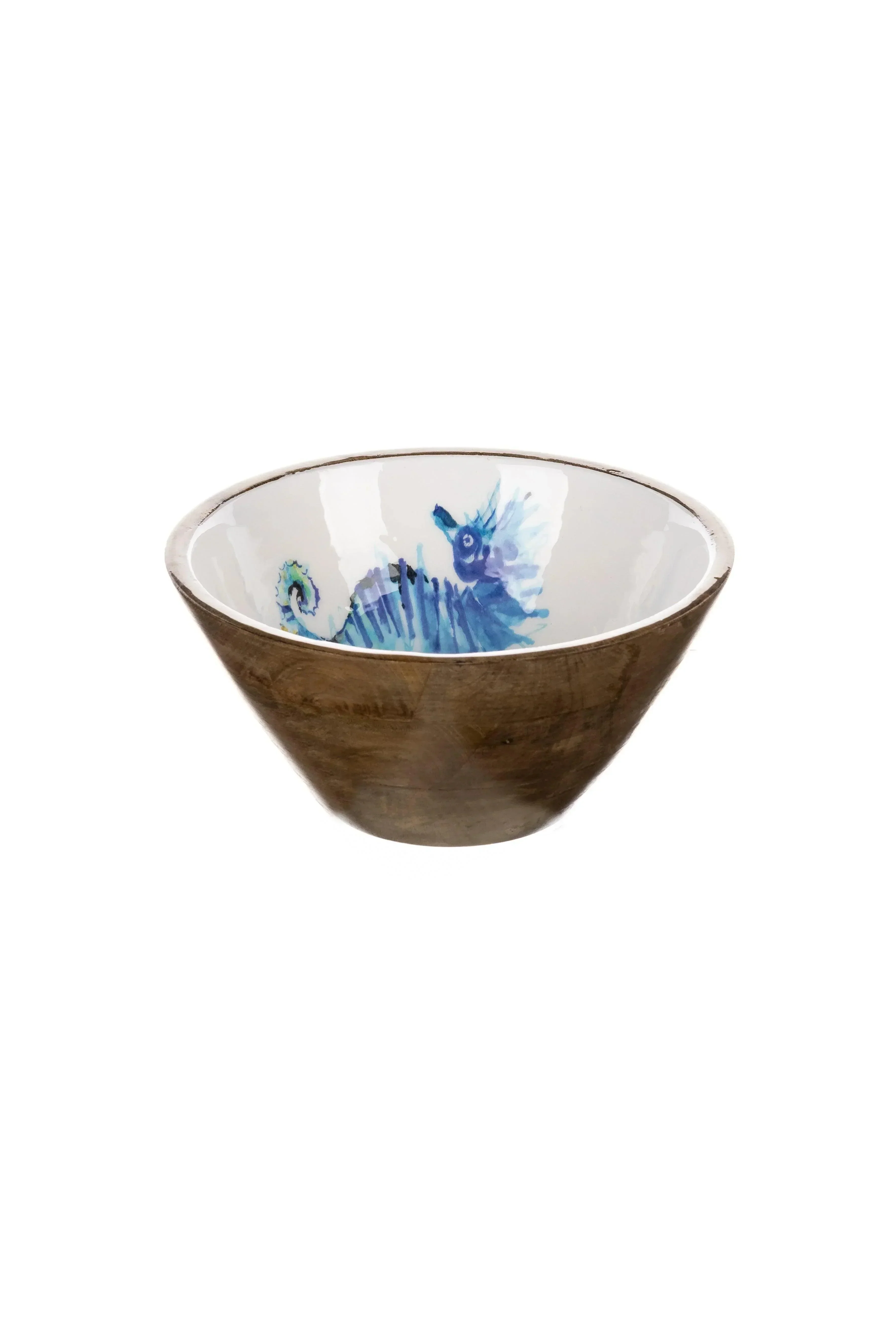 Shoeless Joe SeaHorse Mango Wood Bowl 25cm - Image 2