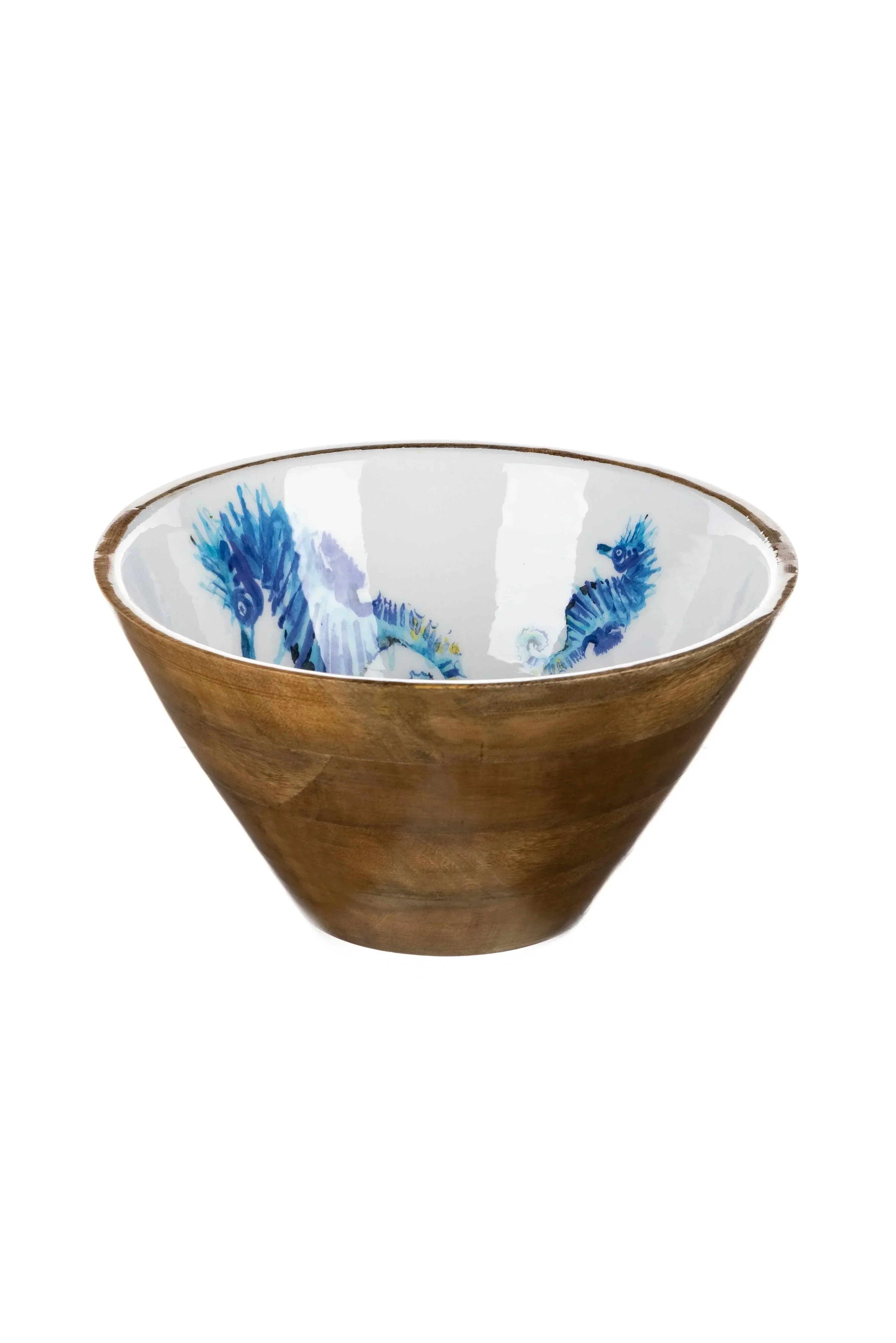 Shoeless Joe SeaHorse Mango Wood Bowl 30cm - Image 2