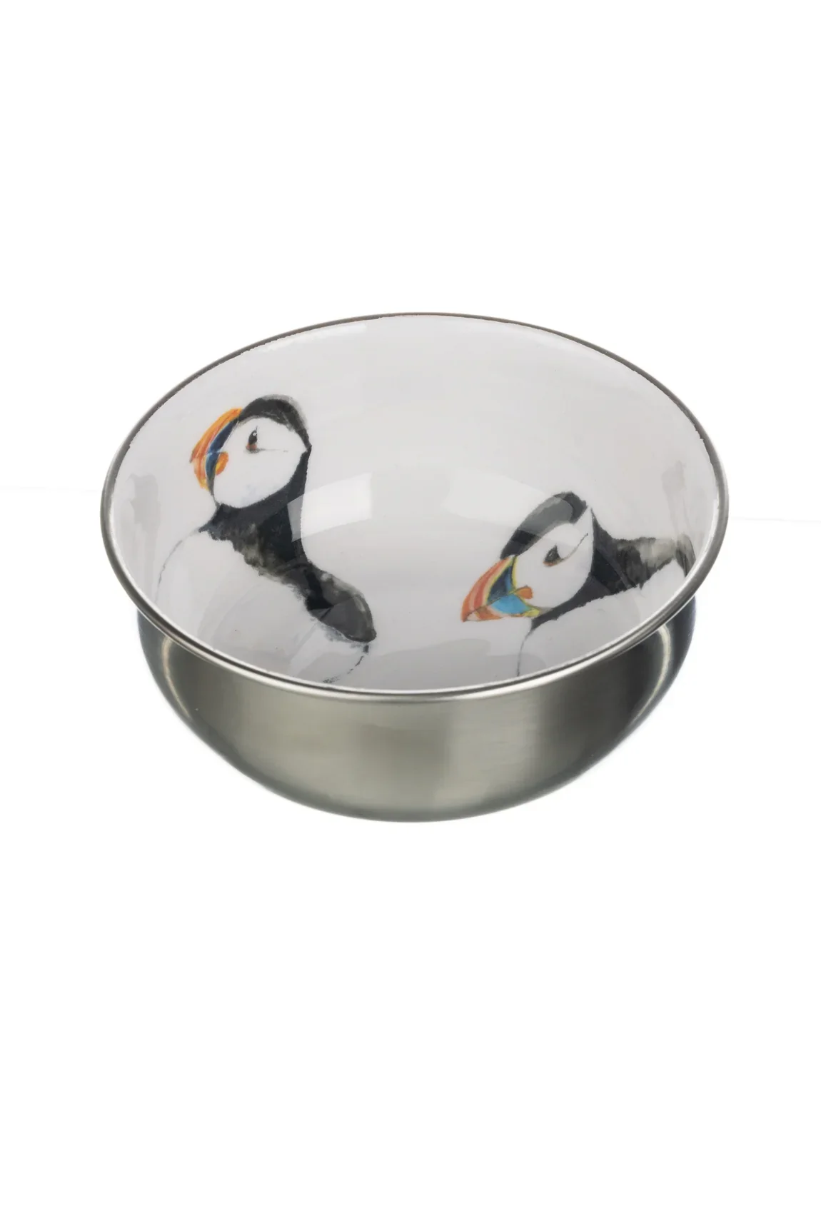 Shoeless Joe Stainless Steel Puffin Bowl (12cm)