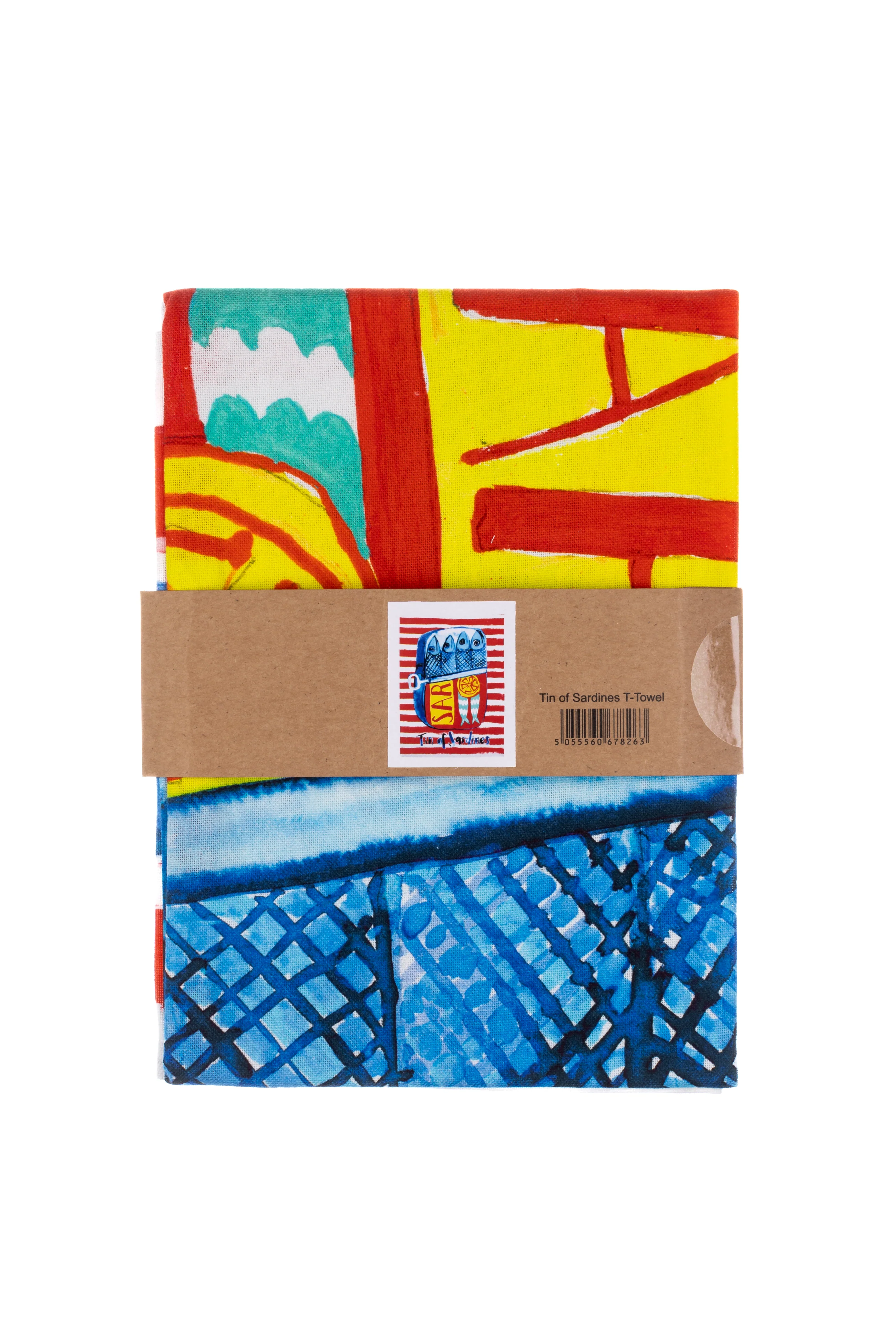 Shoeless Joe - Tin Of Sardines Tea Towel - Image 3