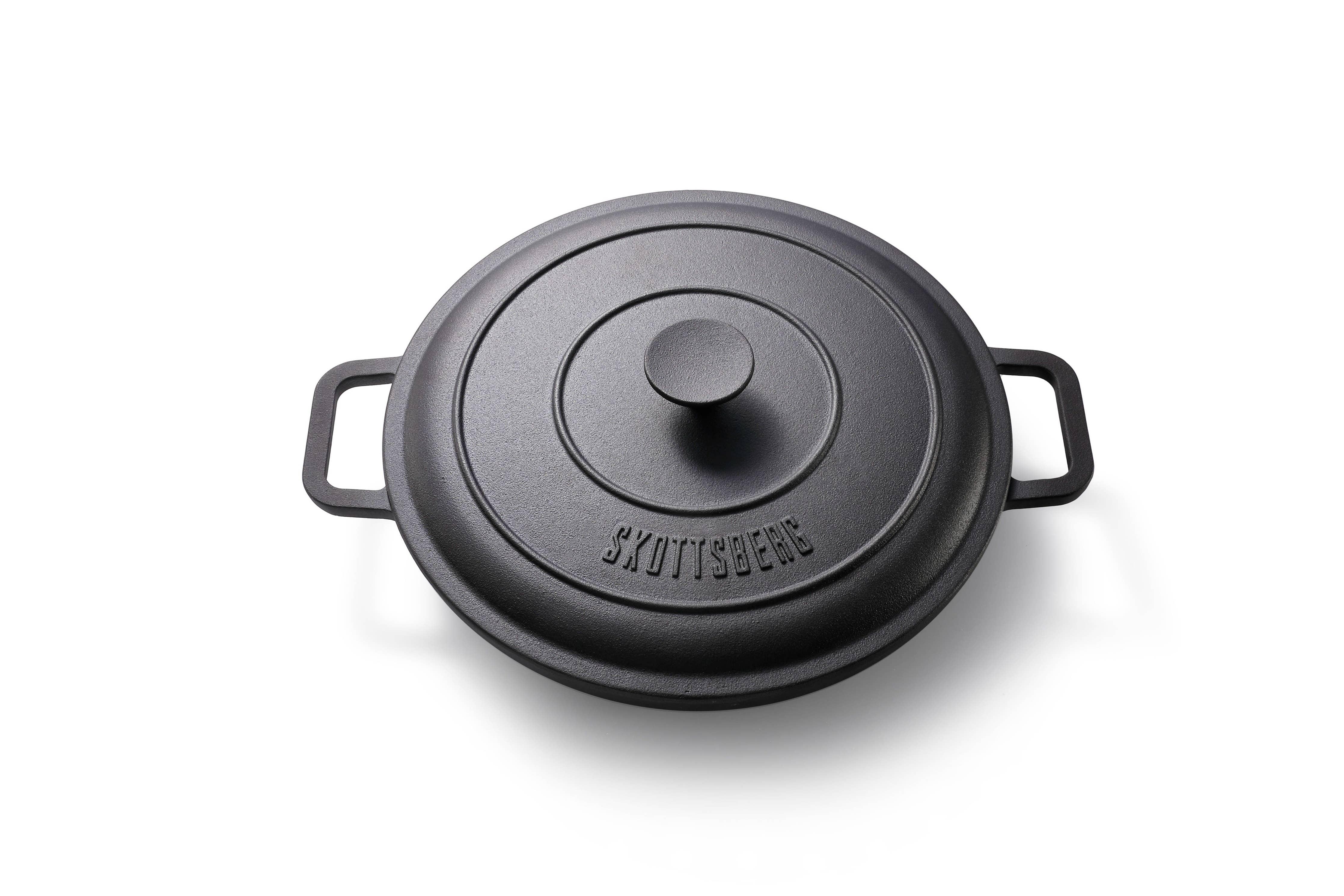 Skottsberg Braiser Cast Iron with Lid (31.5cm) - Image 11