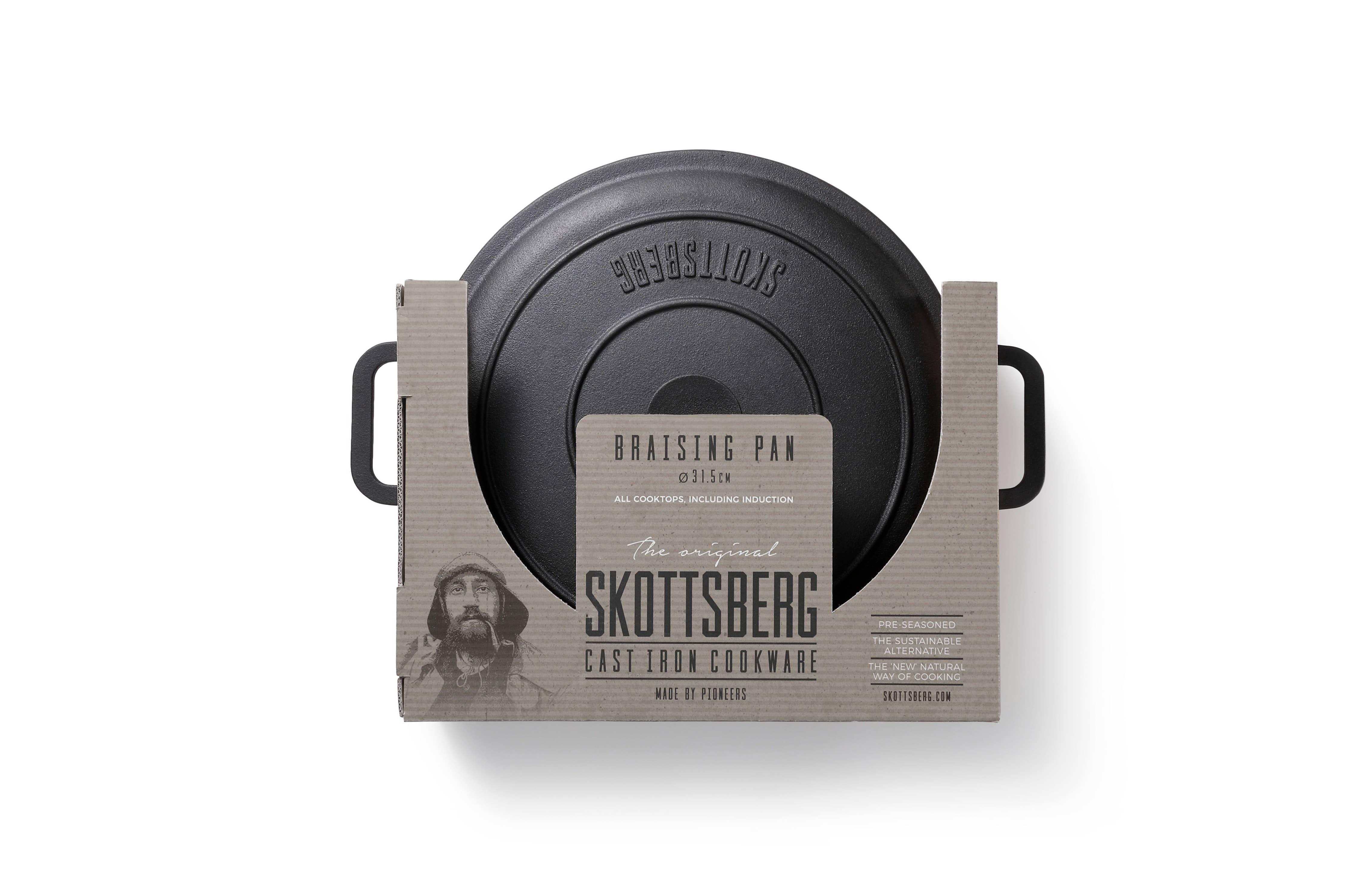 Skottsberg Braiser Cast Iron with Lid (31.5cm) - Image 12