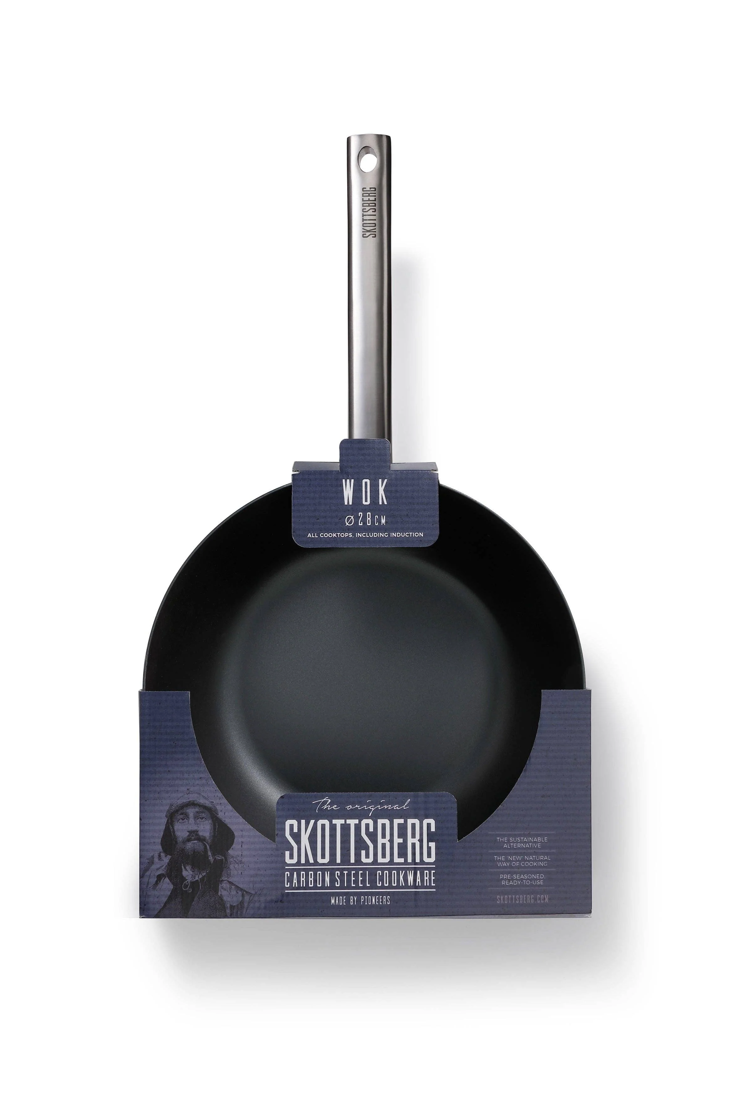 Skottsberg Carbon Steel Wok (28cm) - Image 6