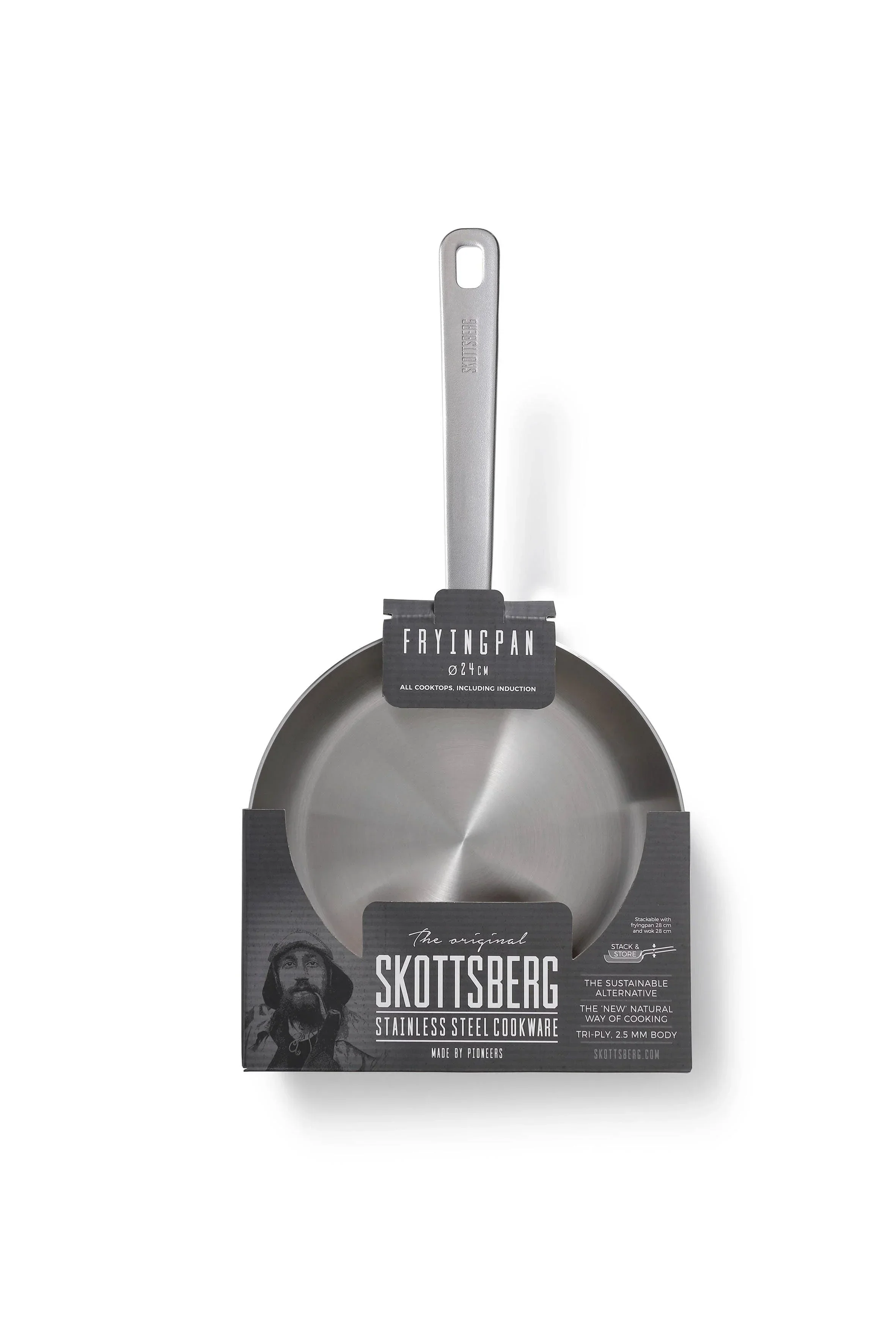 Skottsberg Frying Pan Stainless Steel (24cm) - Image 5