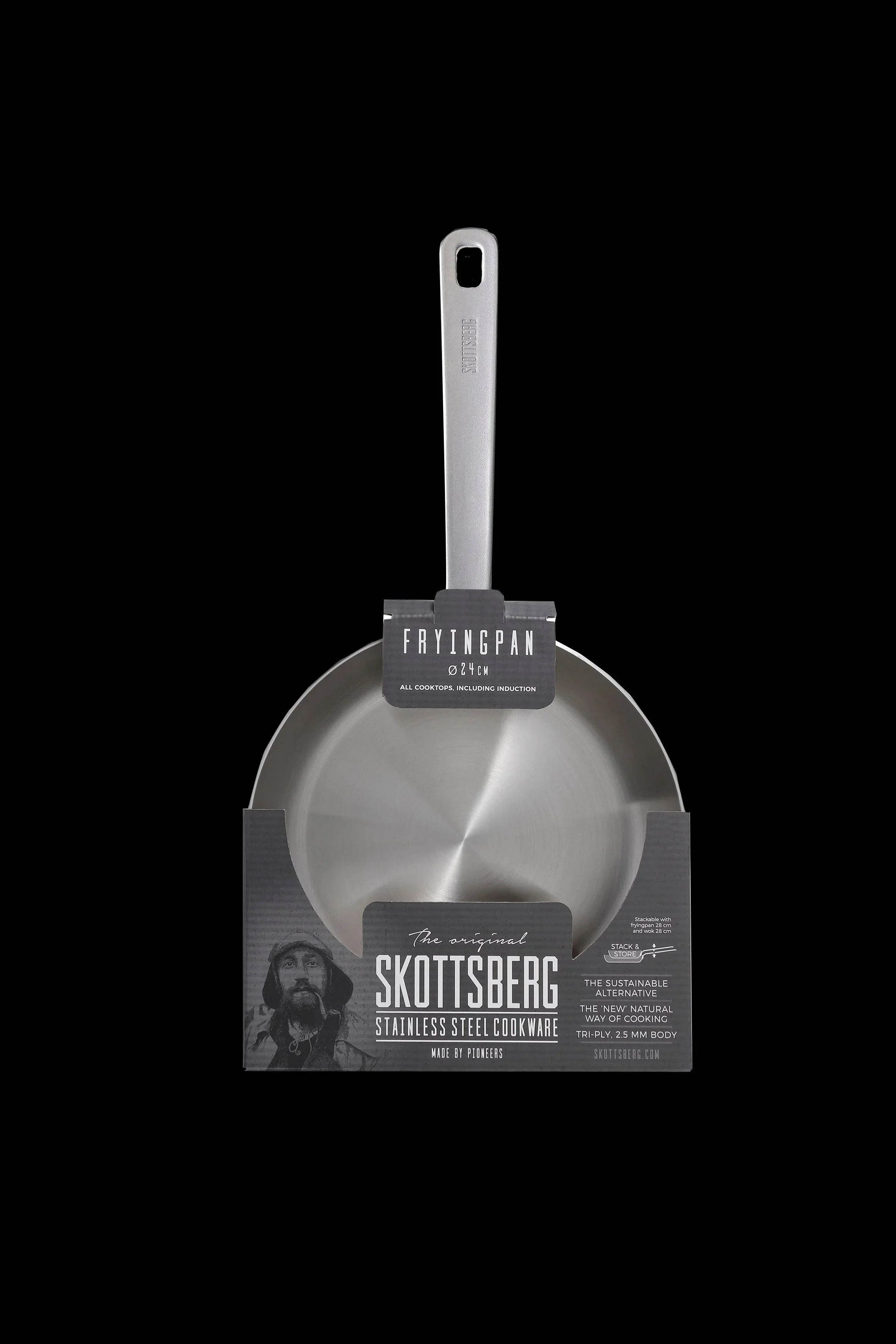 Skottsberg Frying Pan Stainless Steel (24cm) - Image 6