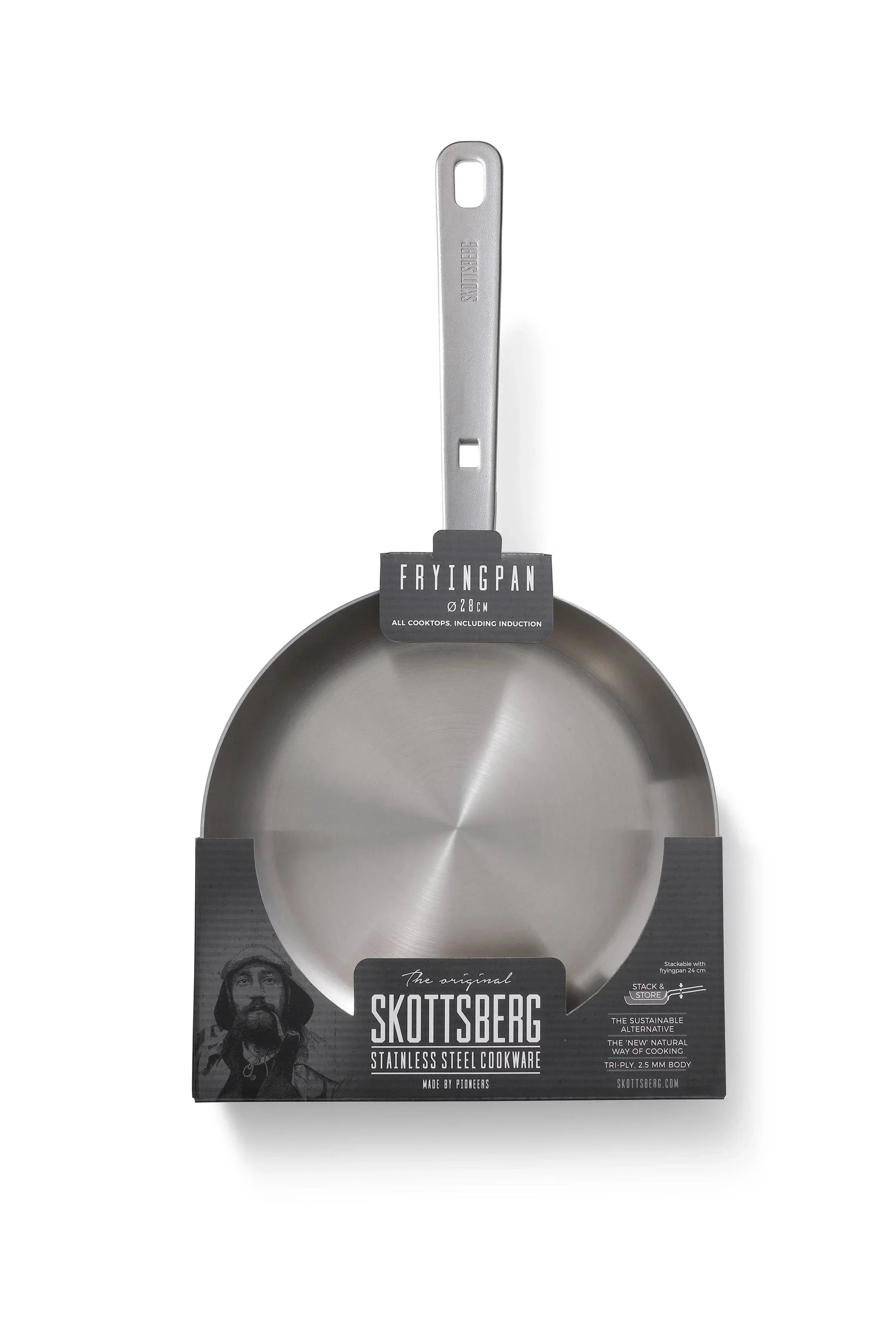 Skottsberg Frying Pan Stainless Steel (28cm) - Image 10