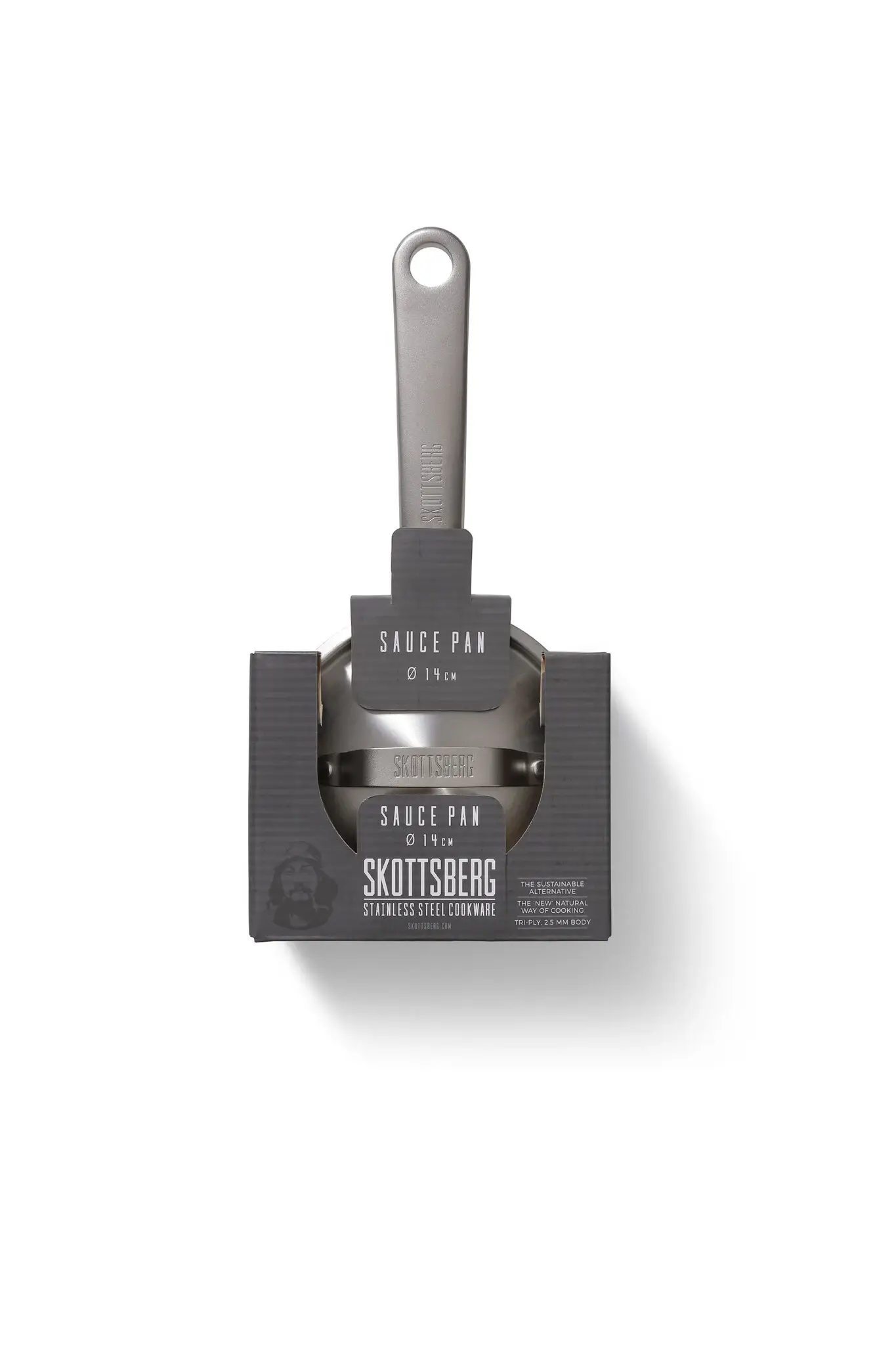 Skottsberg Stainless Steel Sauce pan with Lid (18cm) - Image 4