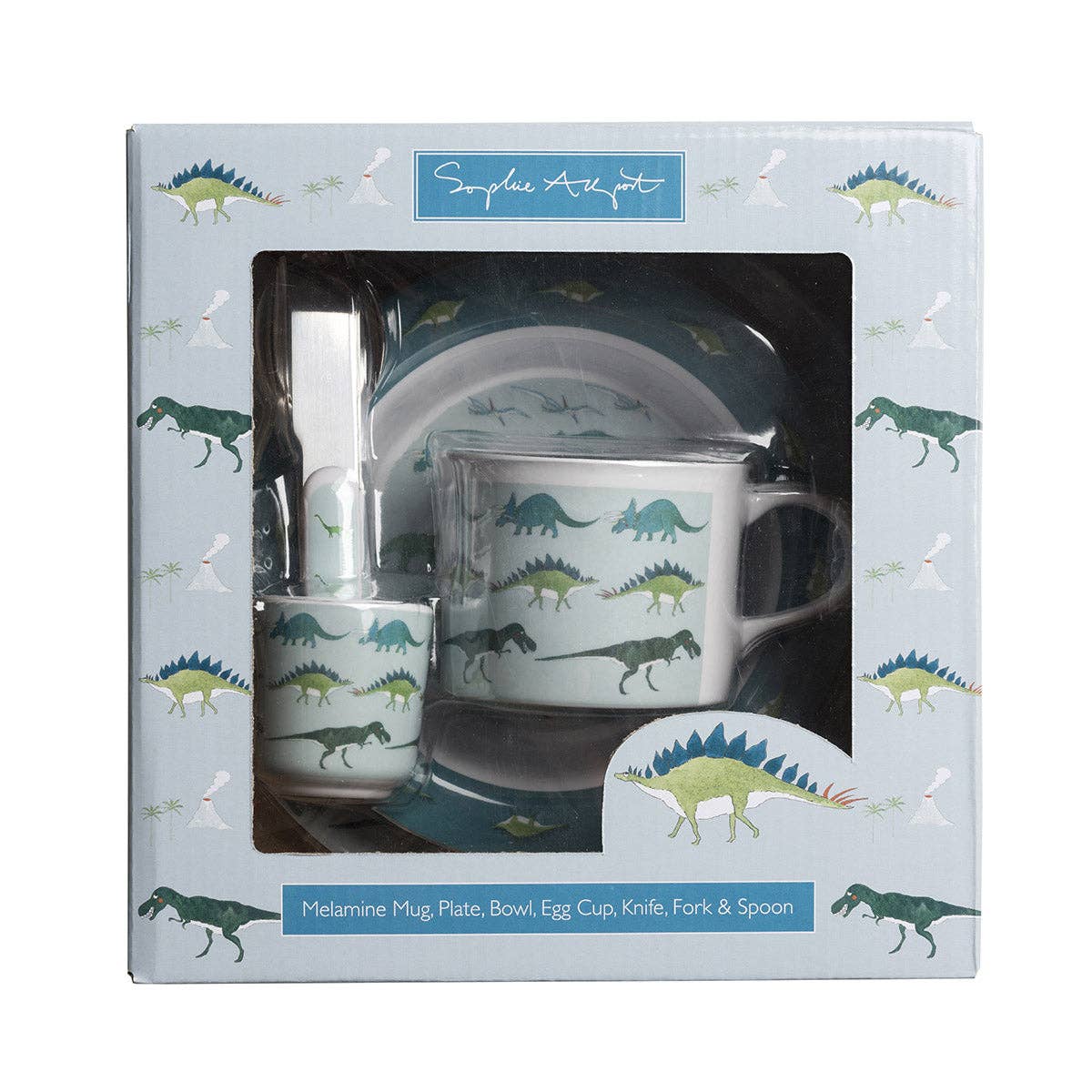 Sophie Allport Dinosaurs Childrens Melamine Set - Image 2
