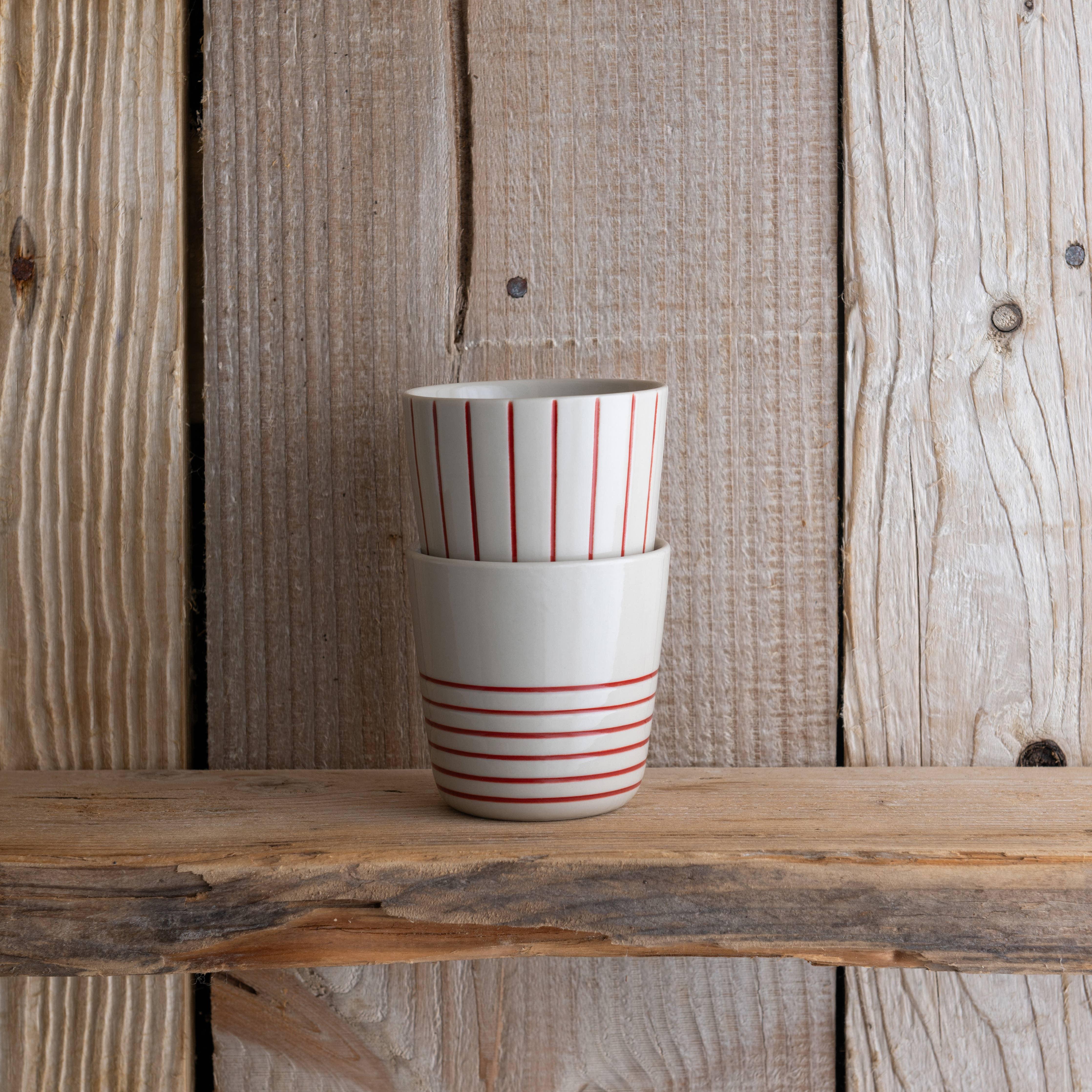 Kindred Sorrel Beaker - Brushed Earth Red - Small (Set of 2) - Image 3