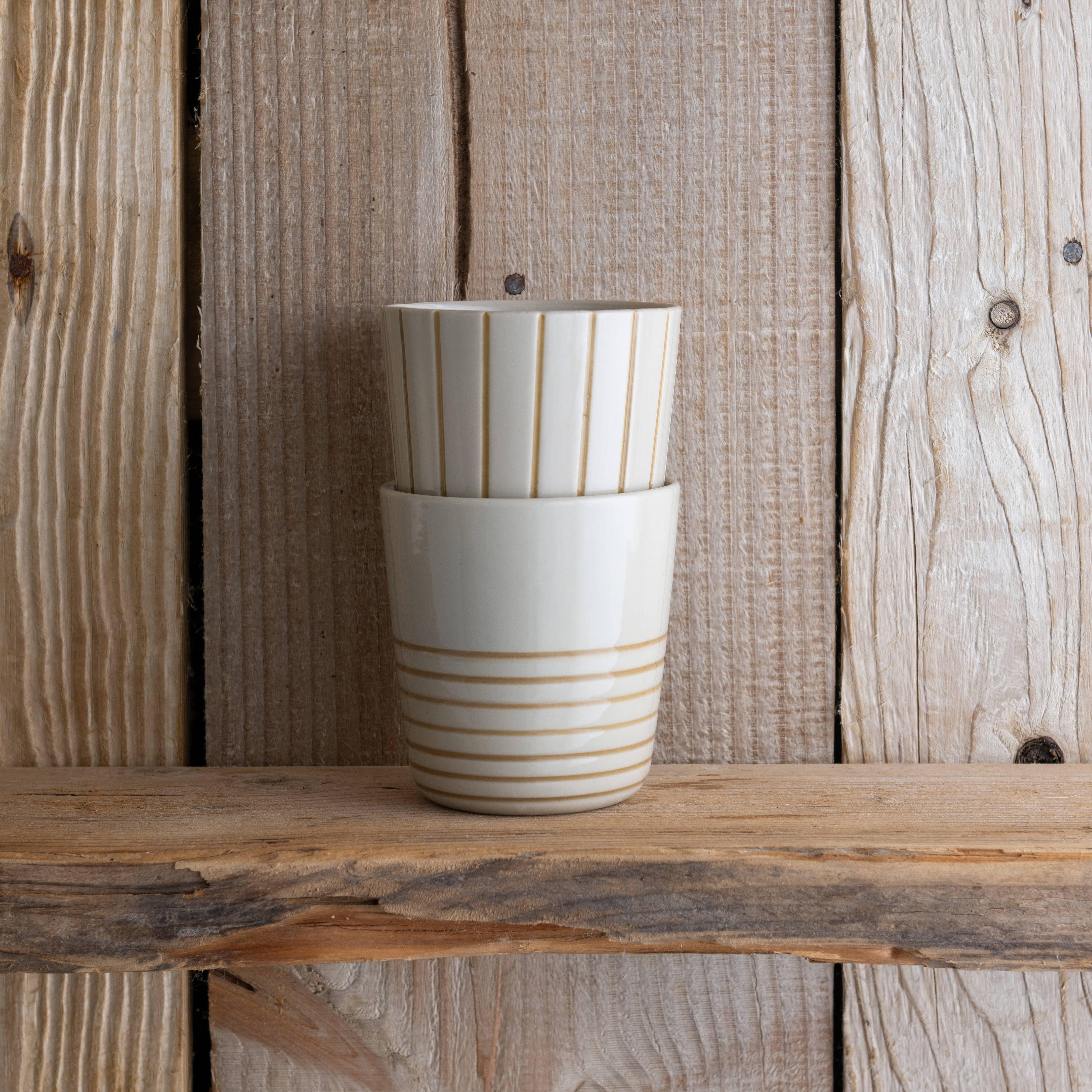 Kindred Sorrel Beaker - Brushed Mustard Yellow - Large (Set of 2) - Image 3