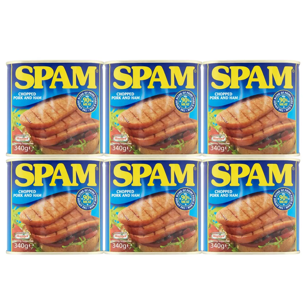 Spam Chopped Pork and Ham - Classic (6x340g)