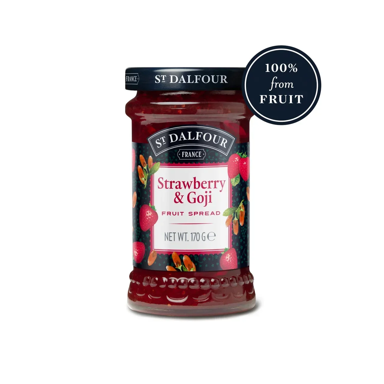 St Dalfour Strawberry & Goji Fruit Spread (170g) - Image 2