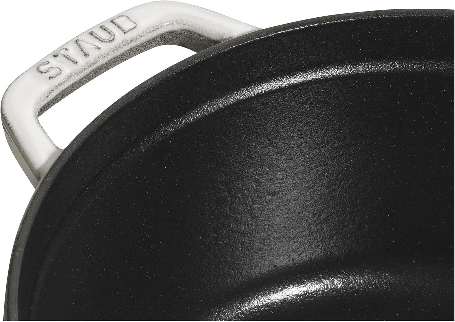 Staub Shallow La Cocotte in White Truffle - 26cm (3.7L) - Image 8