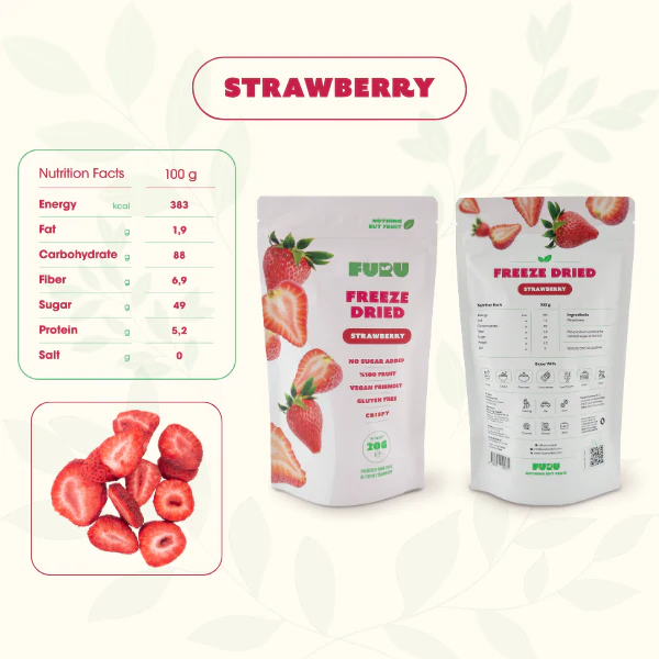 FURU Natural Strawberry Crisps (25g) - Image 3