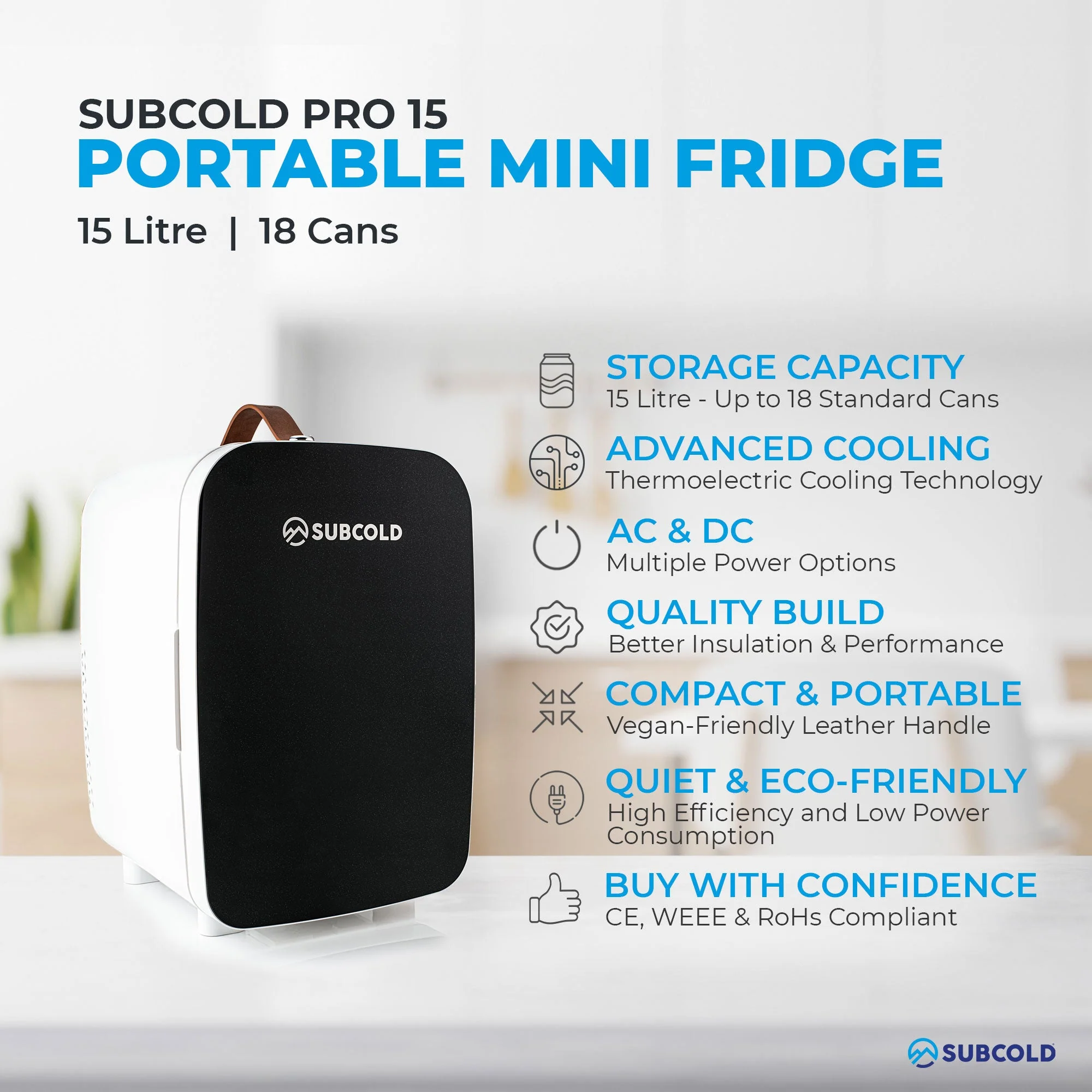 Subcold Pro 15L Mini Fridge - Image 3