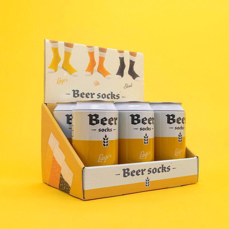 Suck UK Lager Beer Socks - Yellow - Image 11