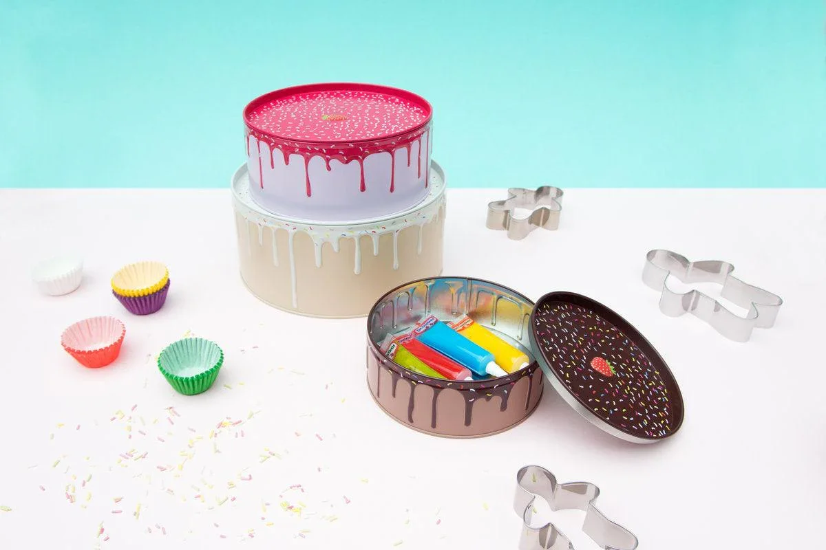 Suck UK Set of 3 Cake Storage Tins - Image 3