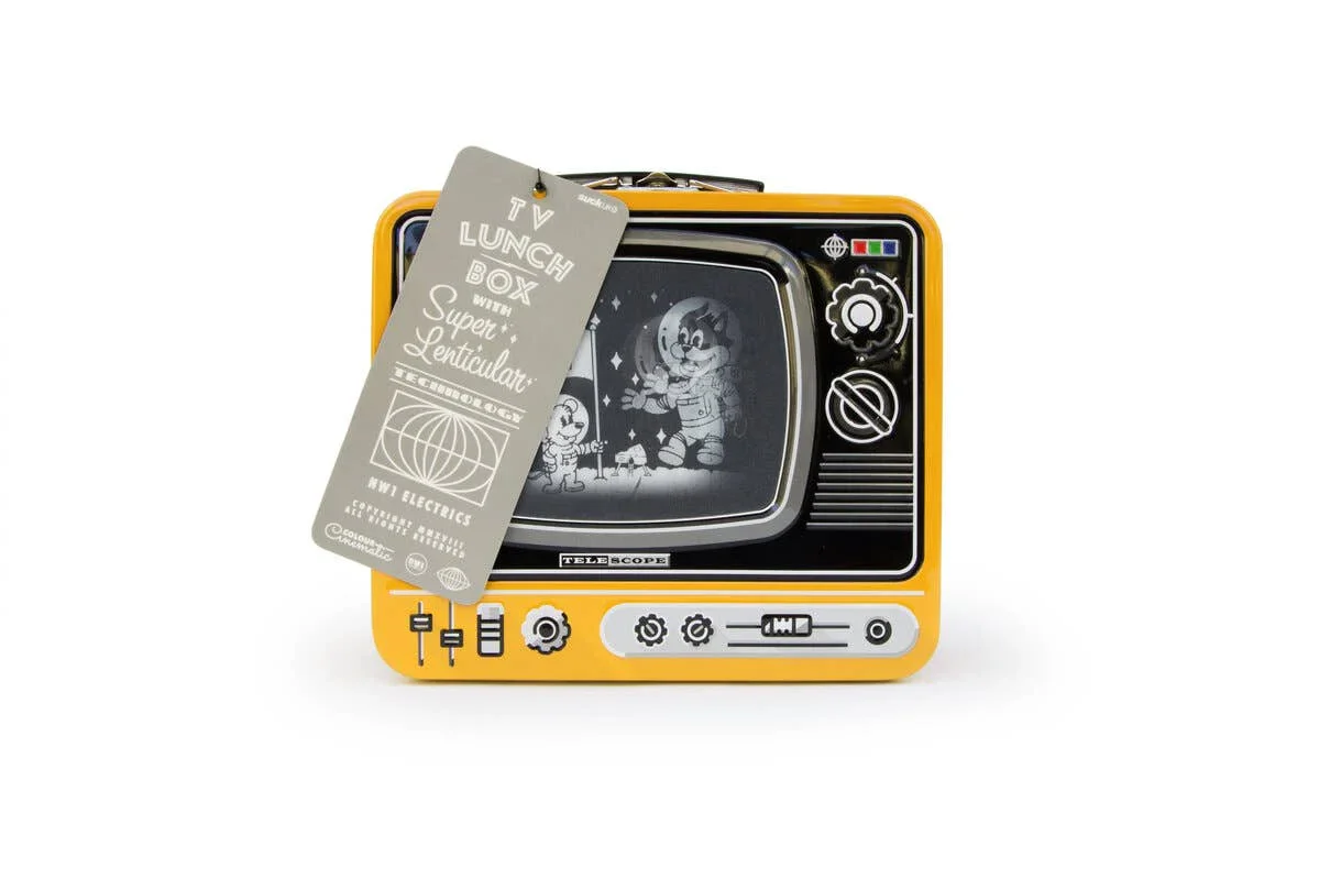 Suck UK TV Lunch Box - Moon Landing Yellow - Image 2