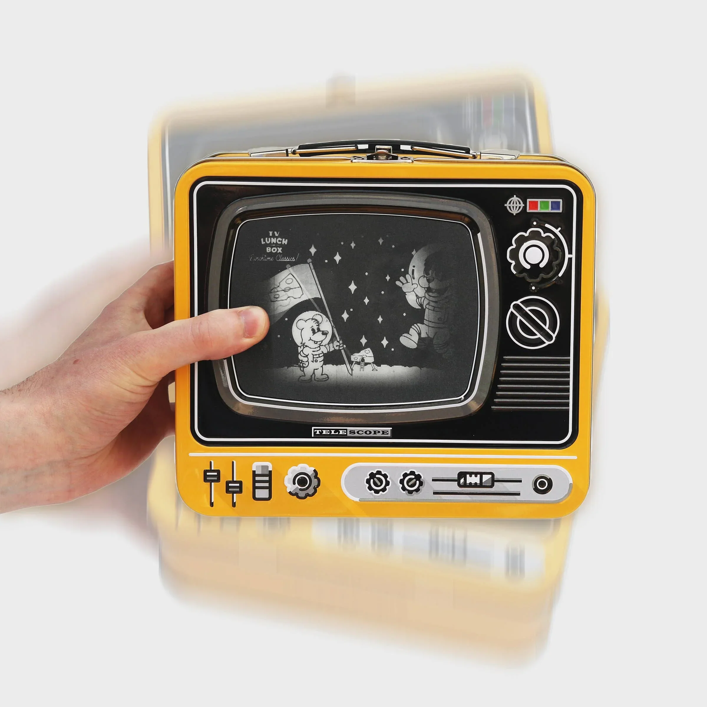 Suck UK TV Lunch Box - Moon Landing Yellow - Image 6