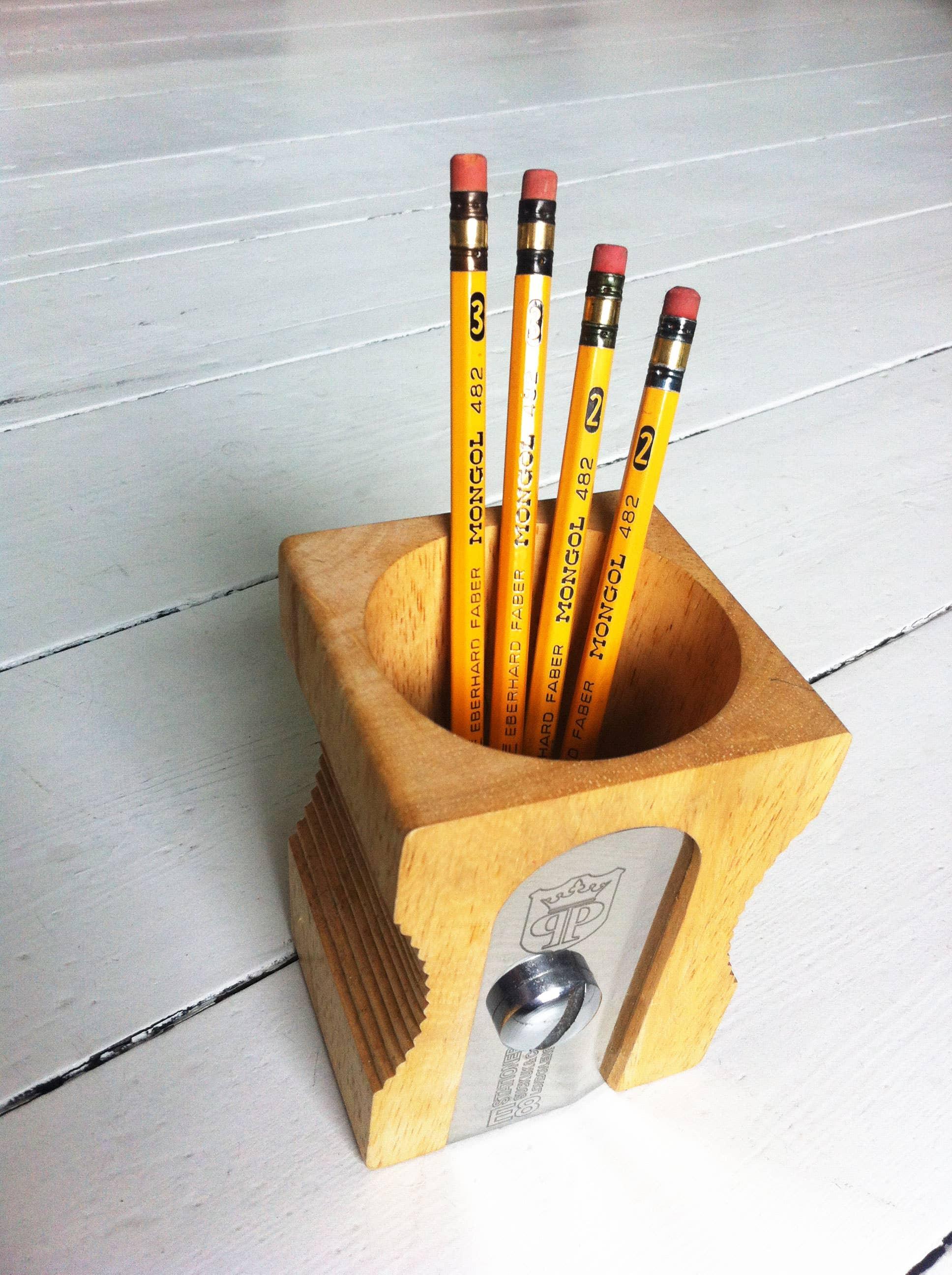Suck UK Wooden Sharpener Desk Tidy - Original - Image 2