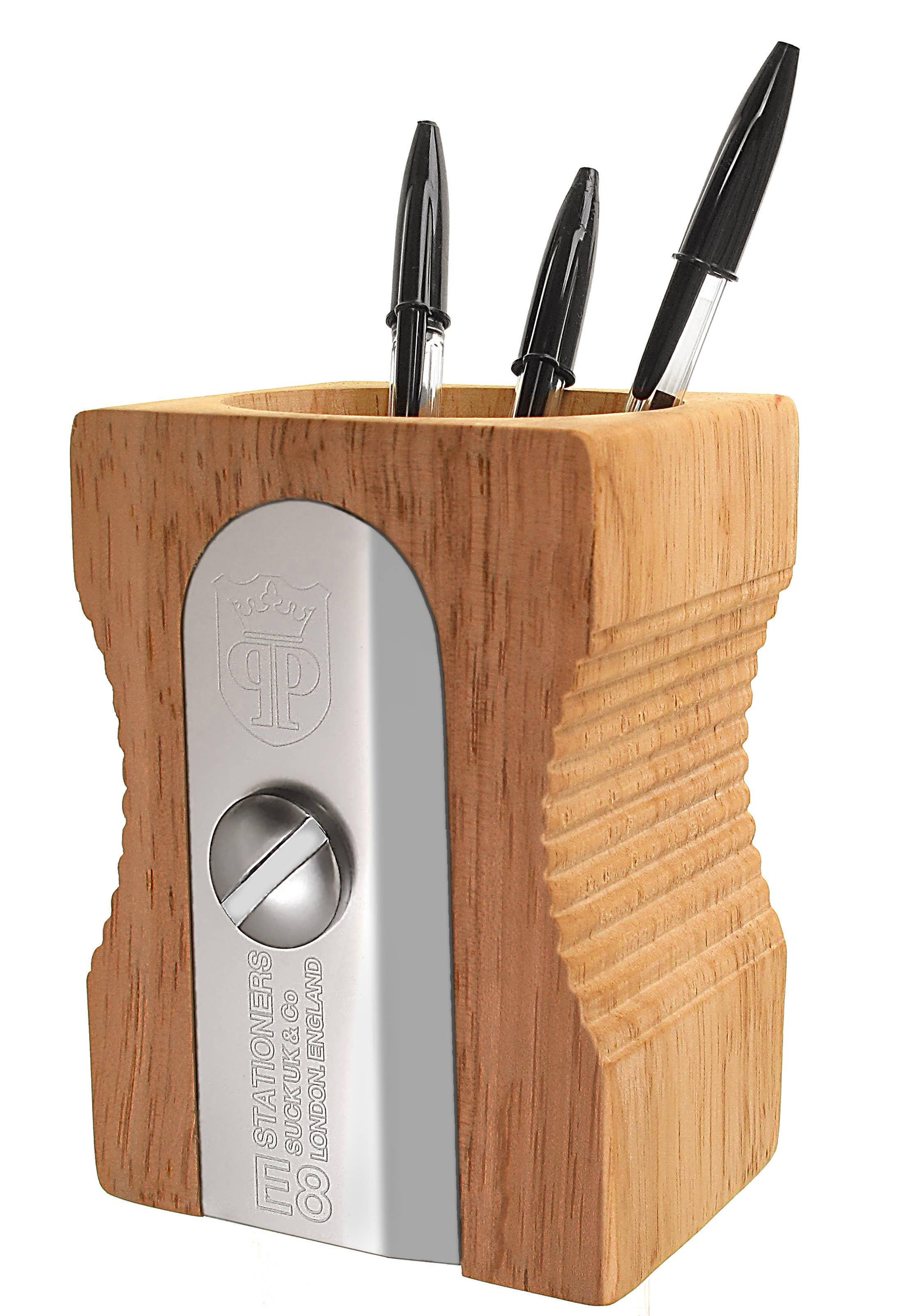 Suck UK Wooden Sharpener Desk Tidy - Original - Image 4