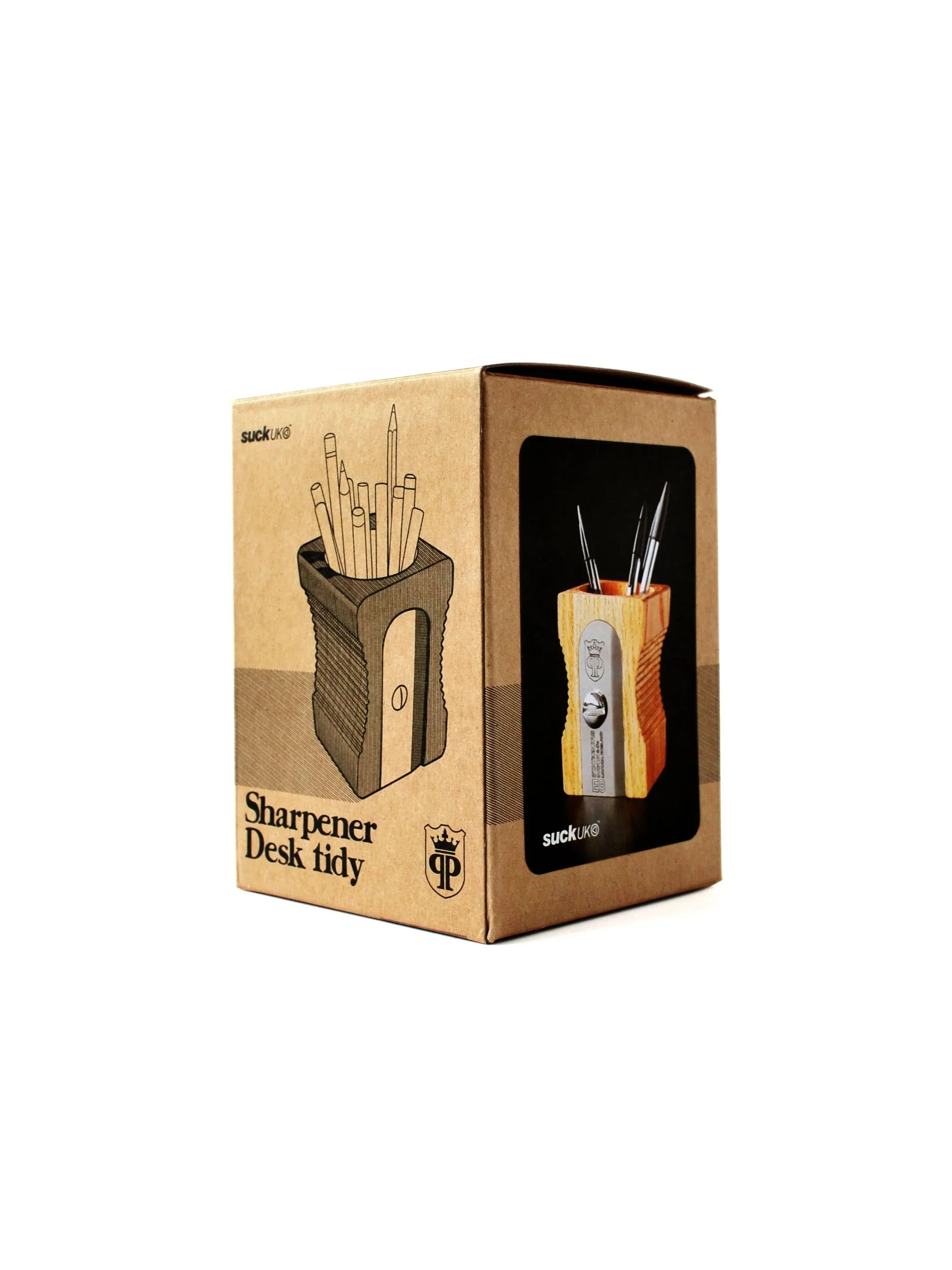 Suck UK Wooden Sharpener Desk Tidy - Original - Image 5