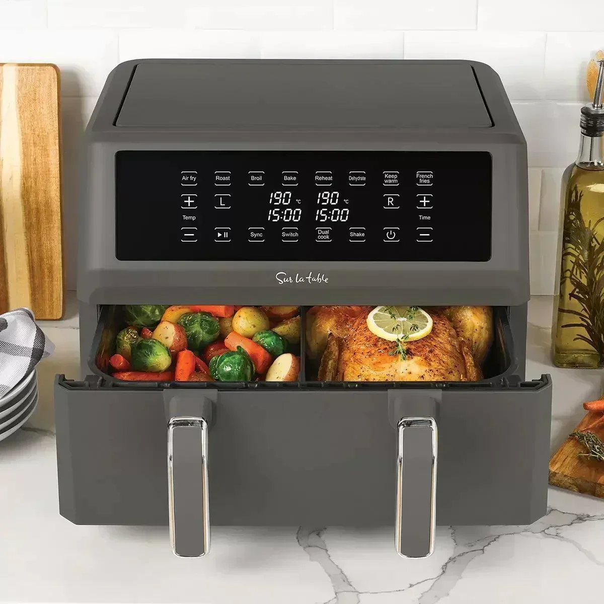 Sur La Table Digital Air Fryer Dual Basket (10.4L) - Image 3