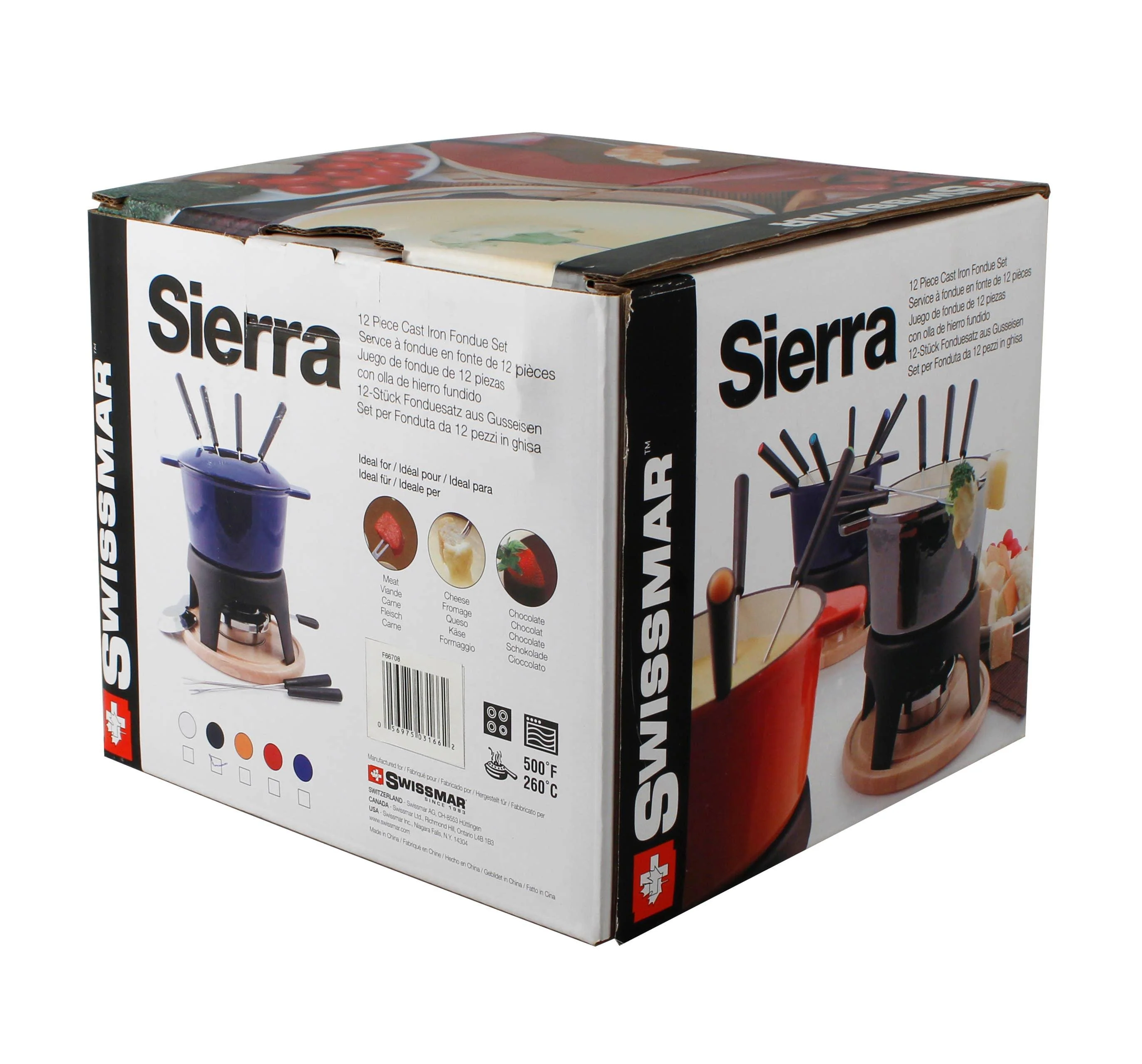 Swissmar Sierra 12-Piece Fondue Set: Cherry Red - Image 7