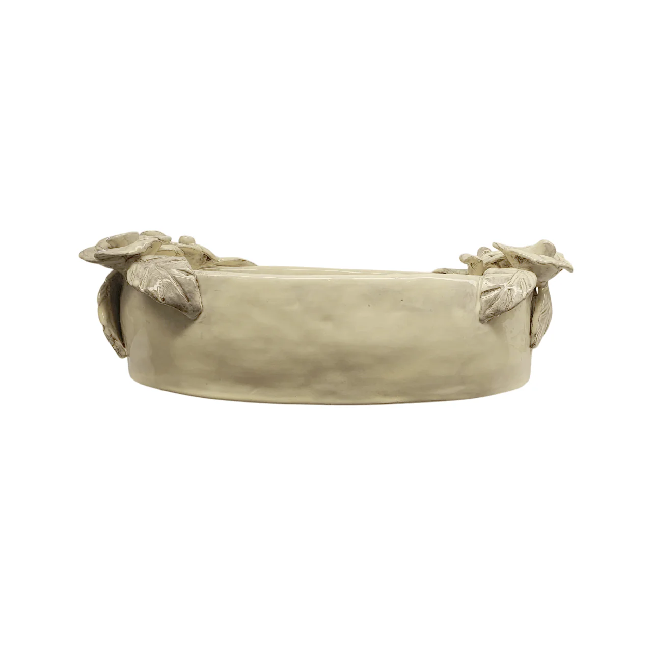 Tara Rose-Adorned Oval Ceramic Dish (27cm) - Image 3