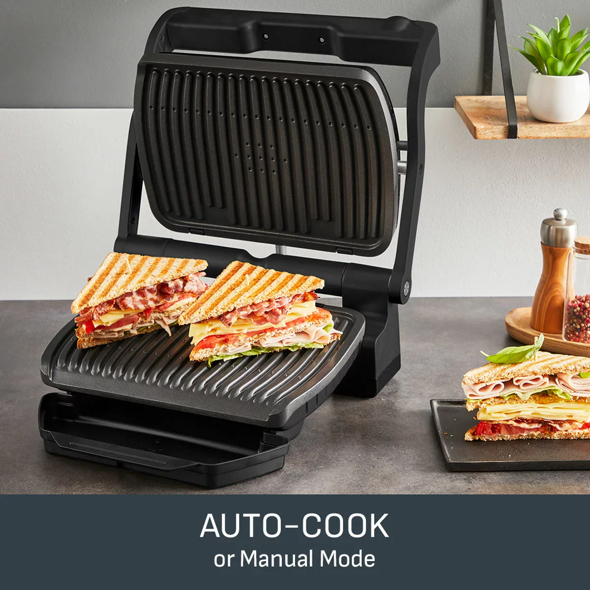 Tefal GC7178G1 OptiGrill+Health Grill in Black - Image 6