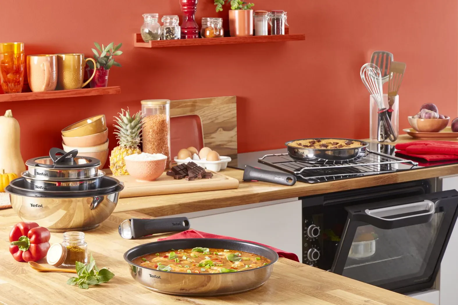 Tefal Ingenio Emotion Induction Stainless Steel Pan Set - (13 Piece) - Image 8