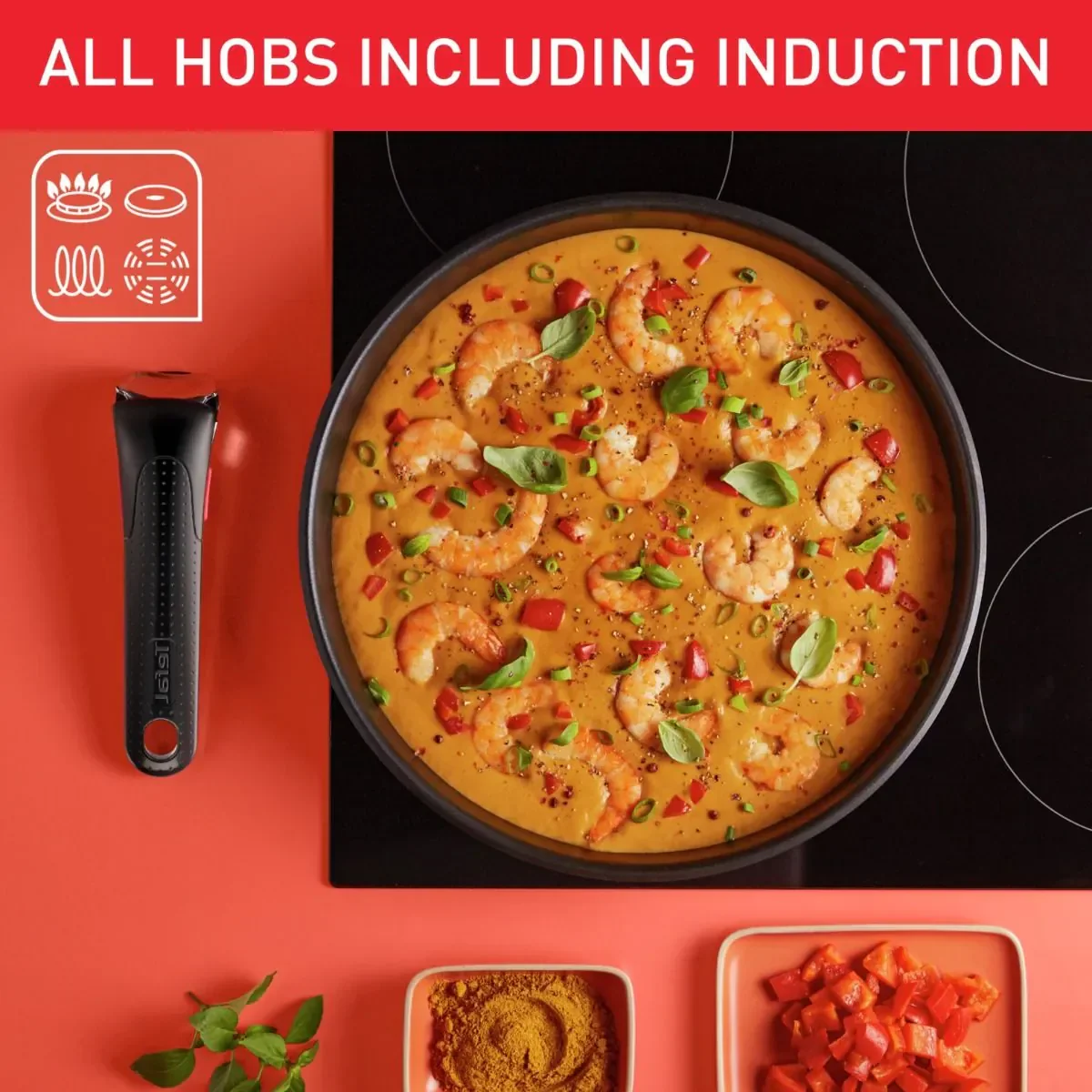 Tefal Ingenio Emotion Induction Stainless Steel Pan Set - (13 Piece) - Image 9
