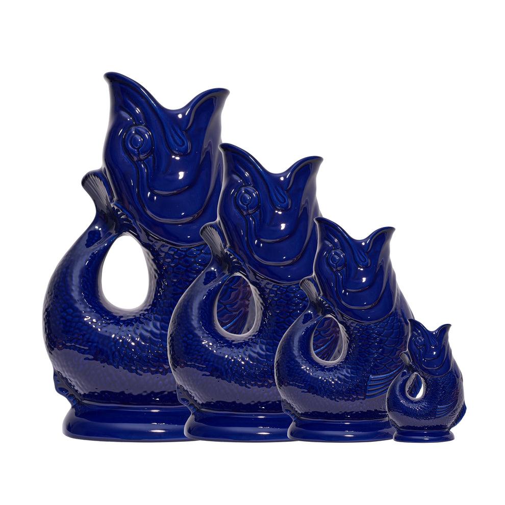 The Gluggle Jug Factory Pitcher Vase - Extra Large - Cobalt Blue - 1.2L - Image 2