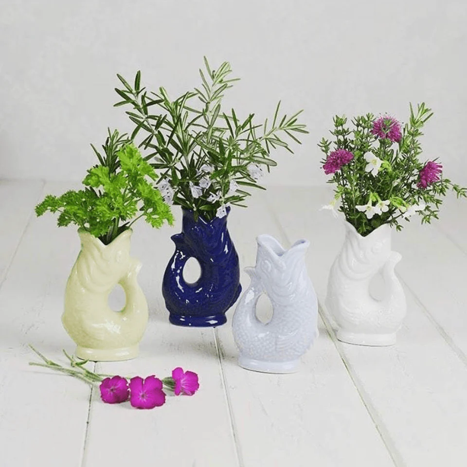 The Gluggle Jug Factory Pitcher Vase - Extra Large - Cobalt Blue - 1.2L - Image 5